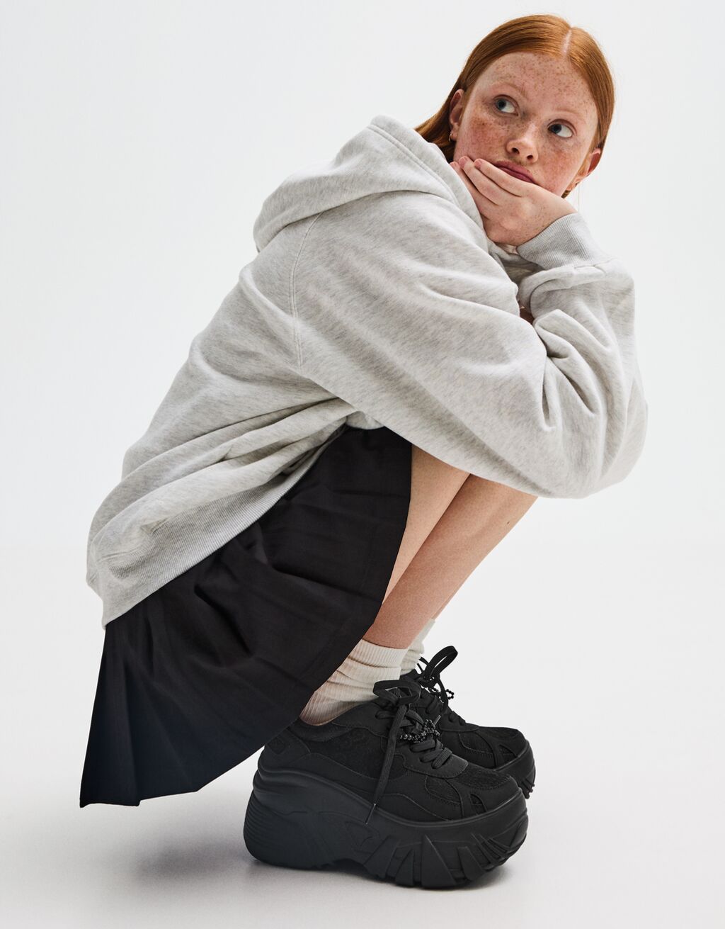 Bershka platform trainers clearance