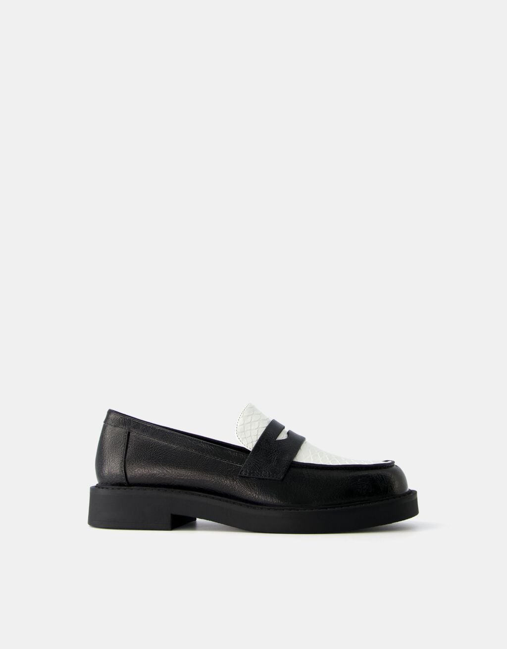 Mocassins contrastants Femme Bershka