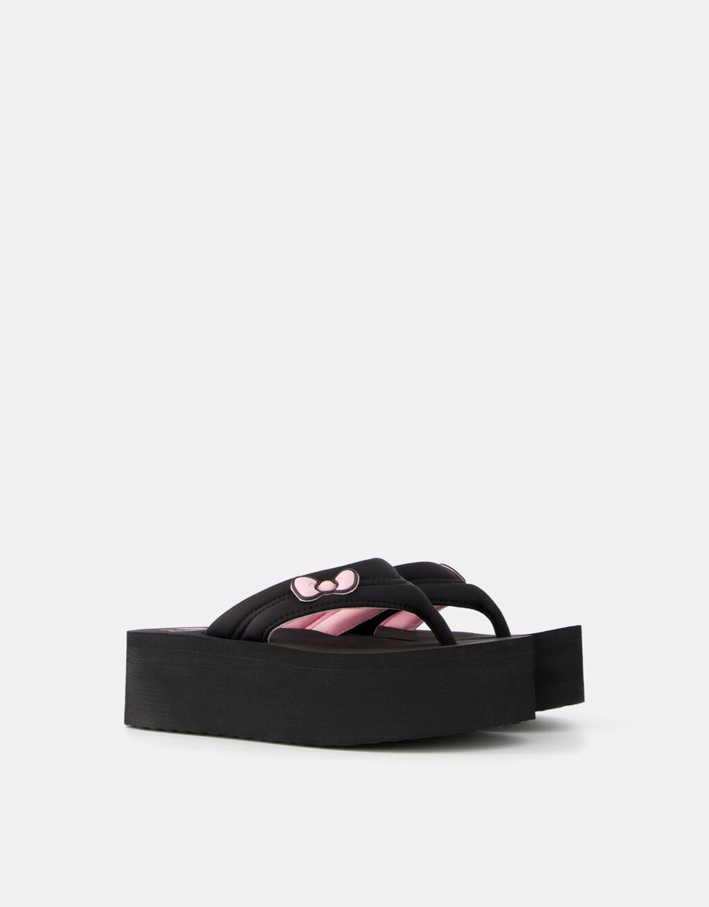 Hello Kitty Mania quilted platform sandals
