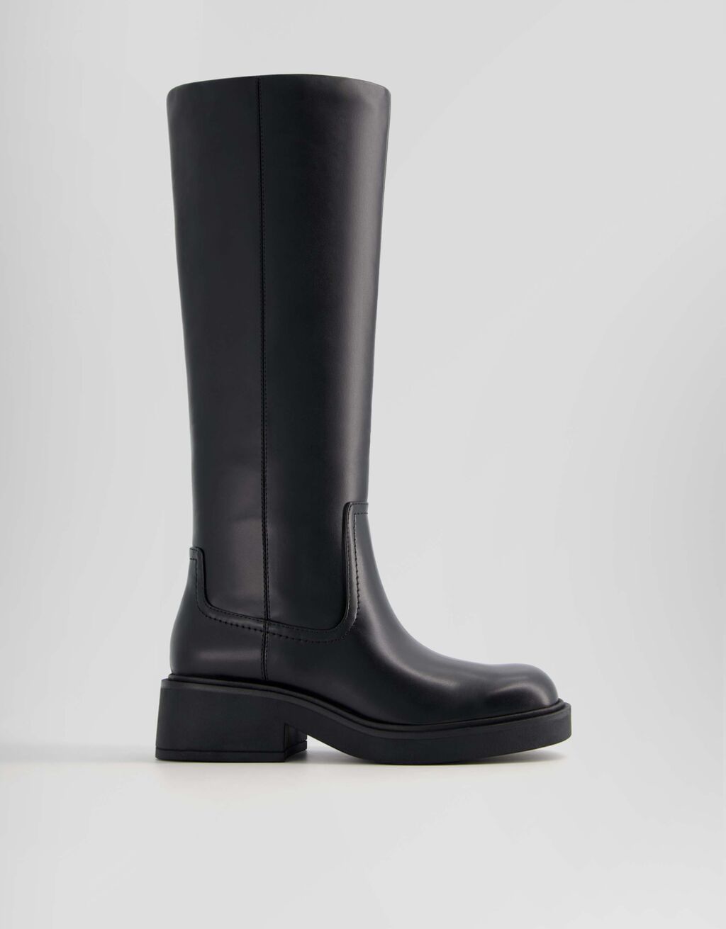 Bottes plates basiques-Noir-5