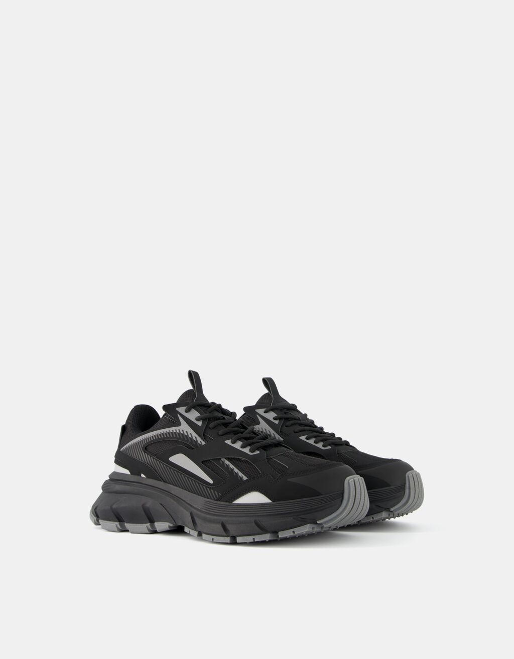 Sapatilhas multi peças homem-Preto-0