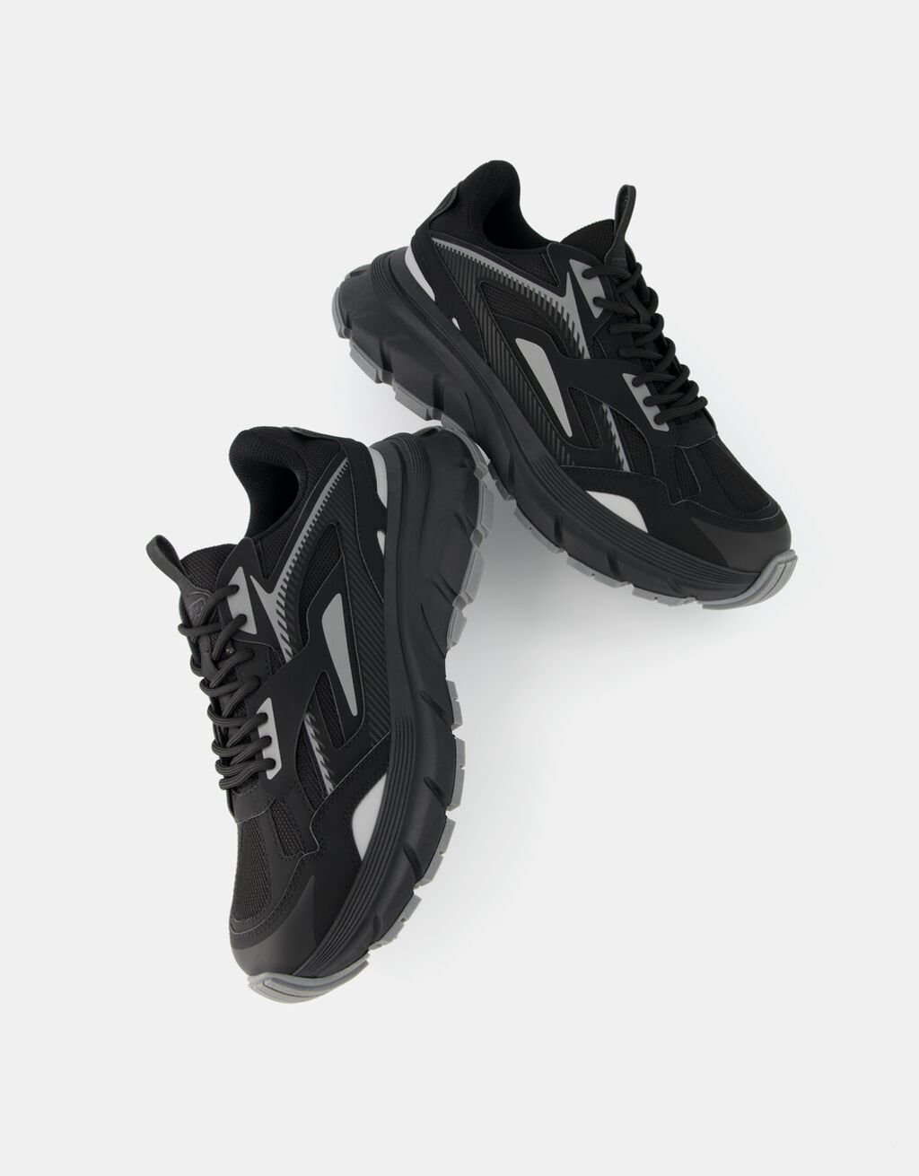 Sapatilhas multi peças homem-Preto-4