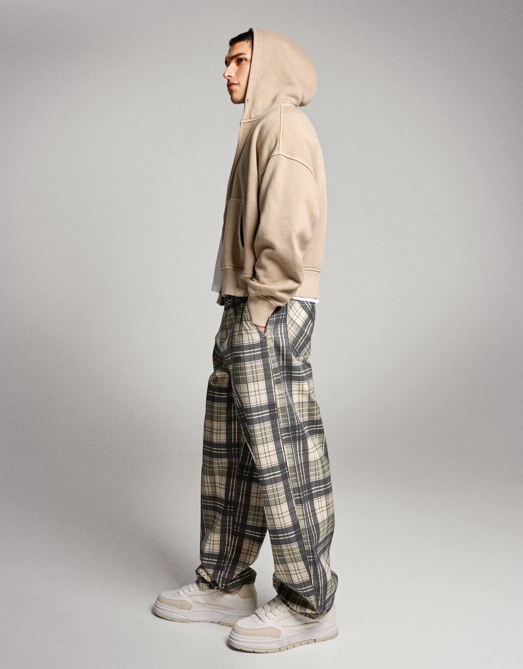 Sneakers tipo skate da uomo-Bianco-1