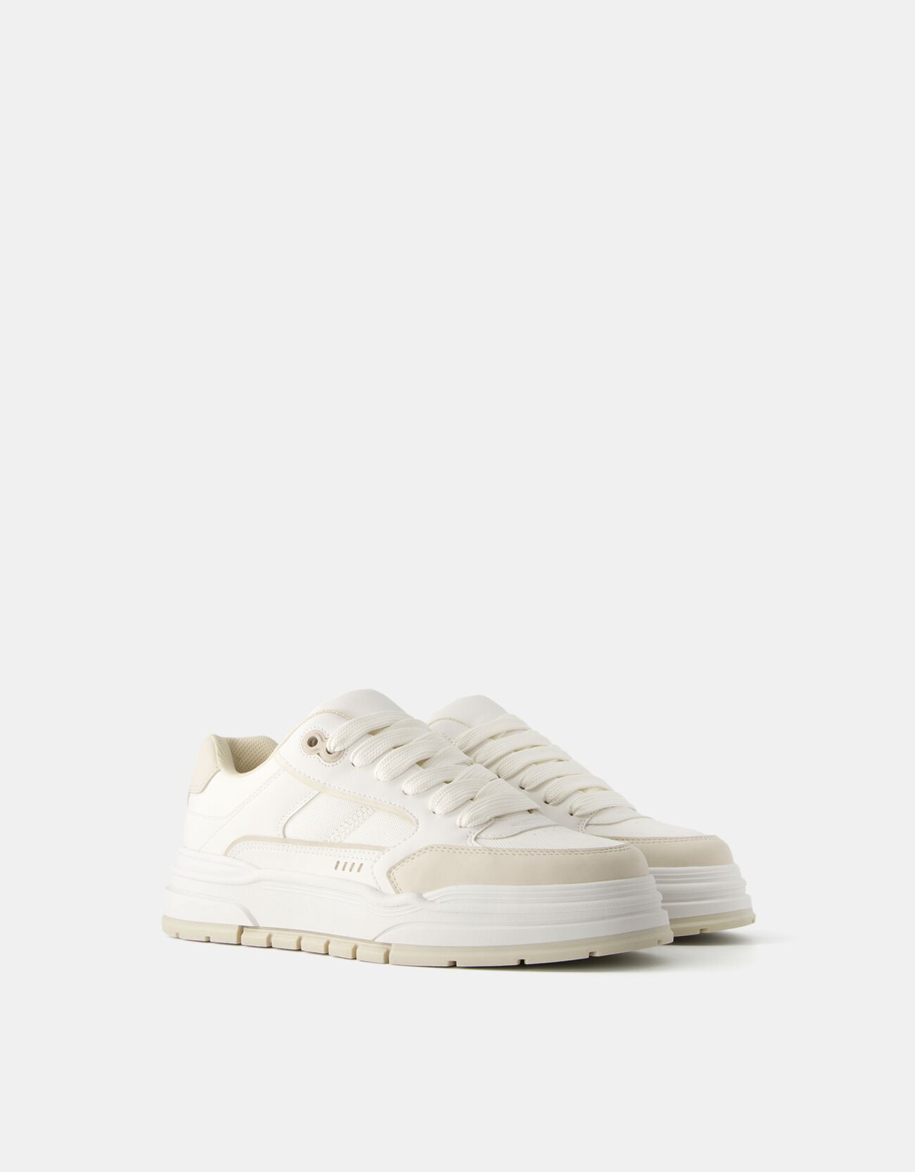 Bershka Sneakers Tipo Skate Da Uomo Uomo 43 Bianco