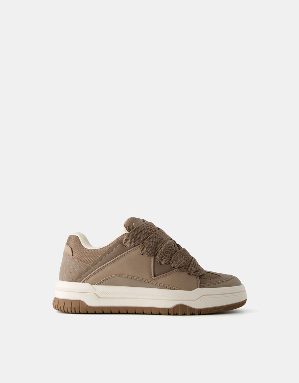 Baskets volume type skate homme-Taupe-5