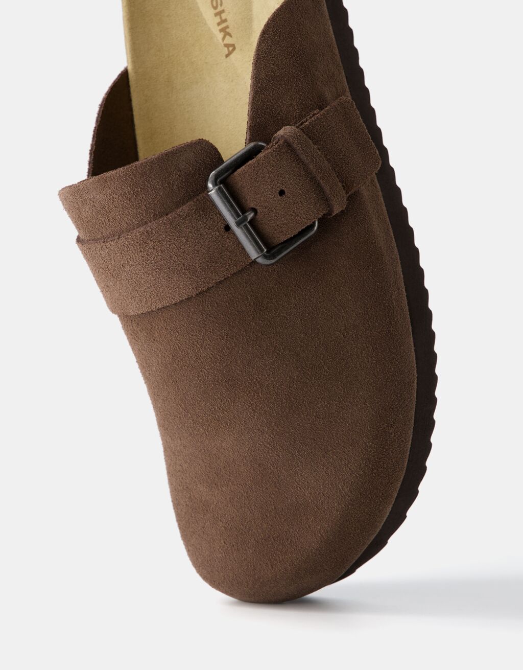 Sabots CUIR boucle homme-Marron-3