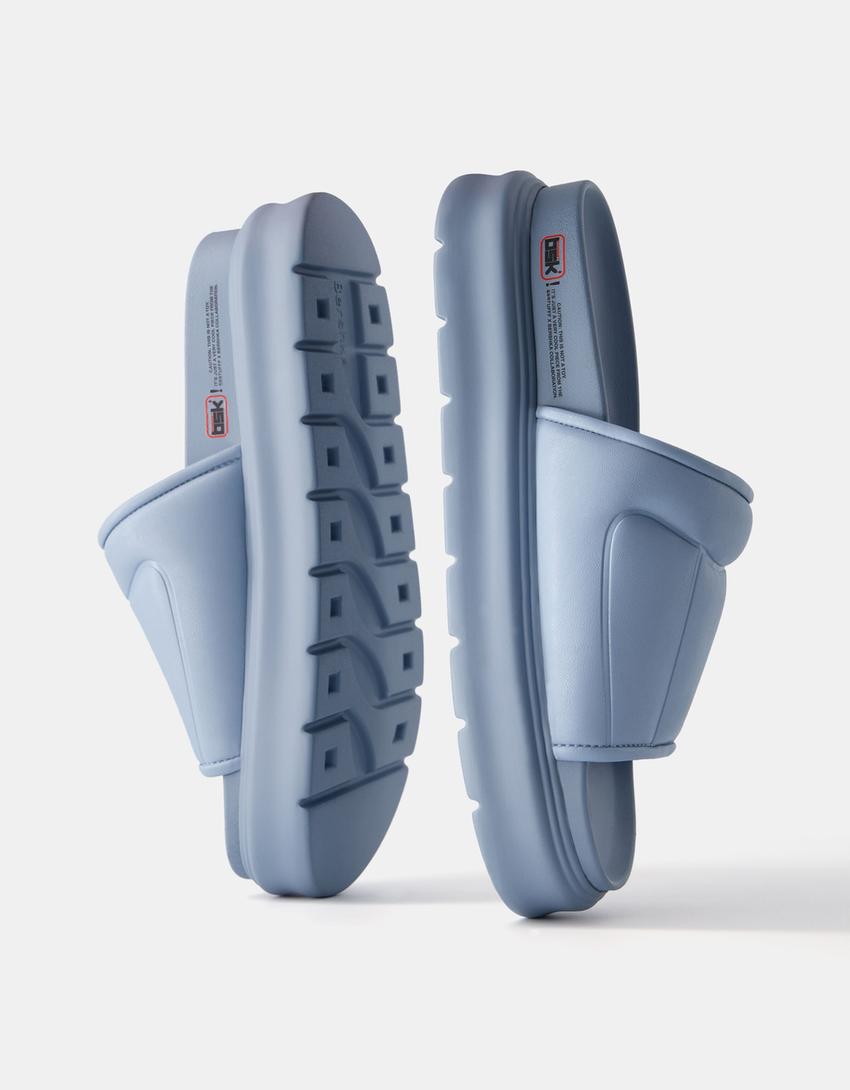 Sandales matelassées BERSSSHKA X SSSTUFFF-Bleu-4