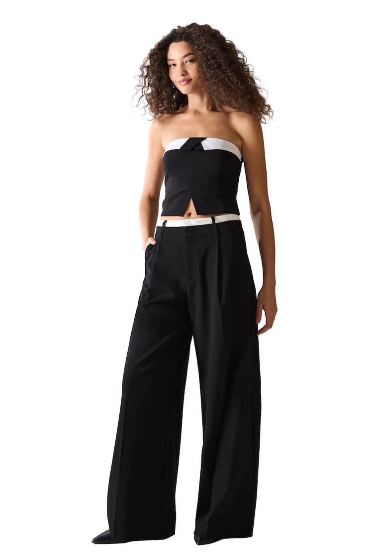 Tailored fit top and trousers set