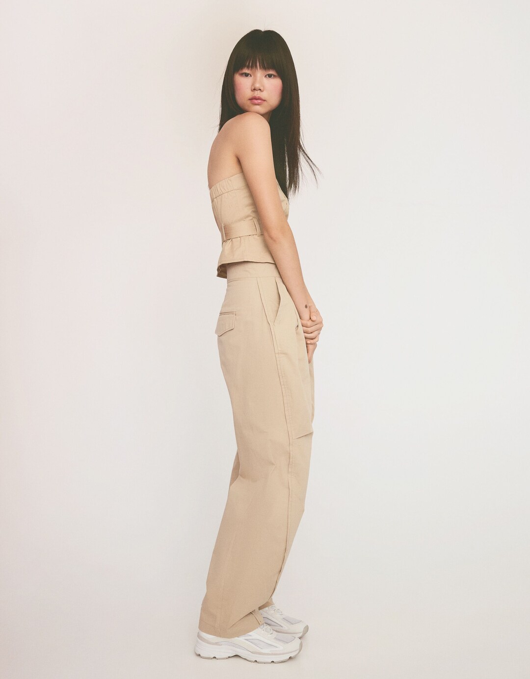 Utility top and trousers set