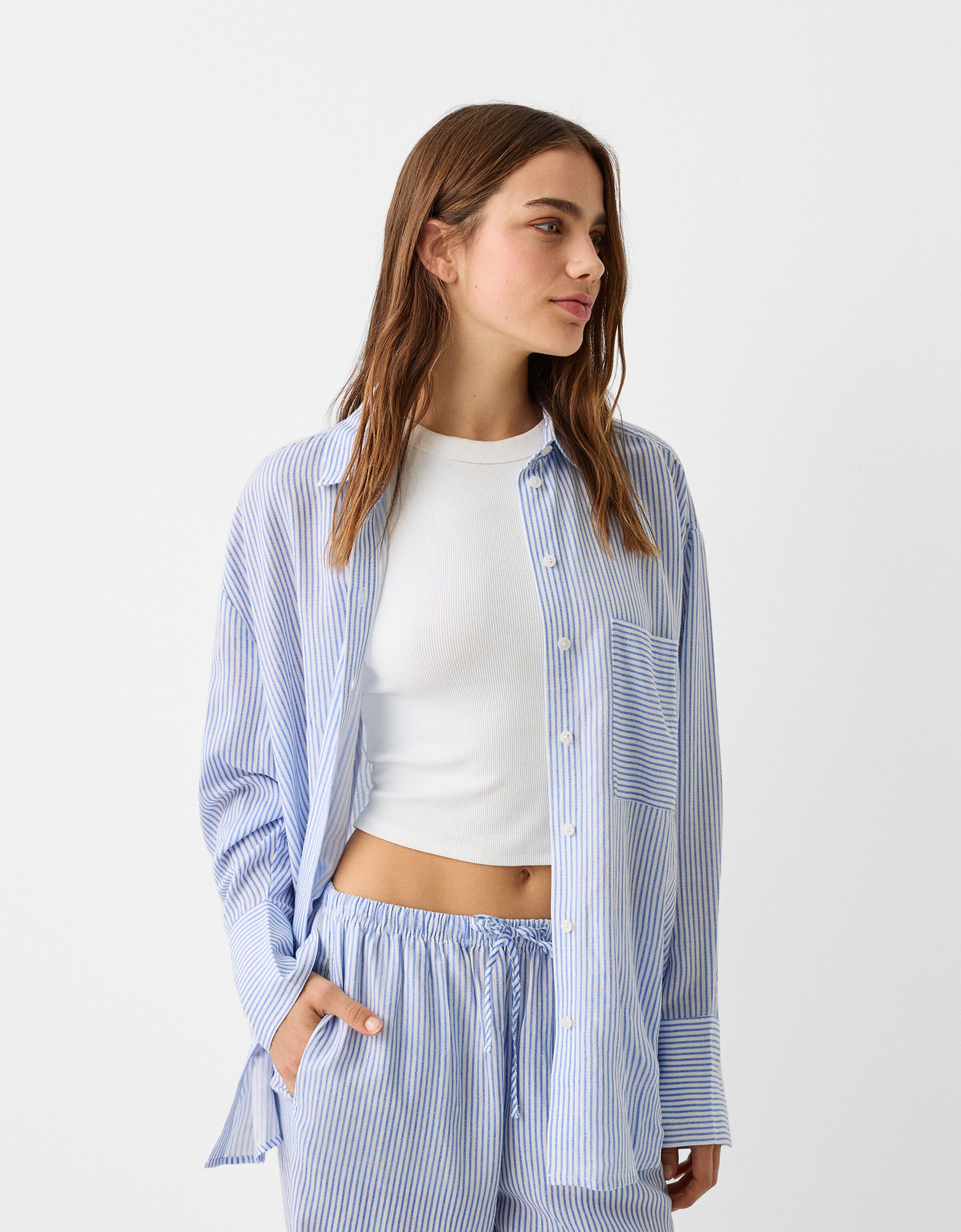 Shirt and trousers set Women Bershka