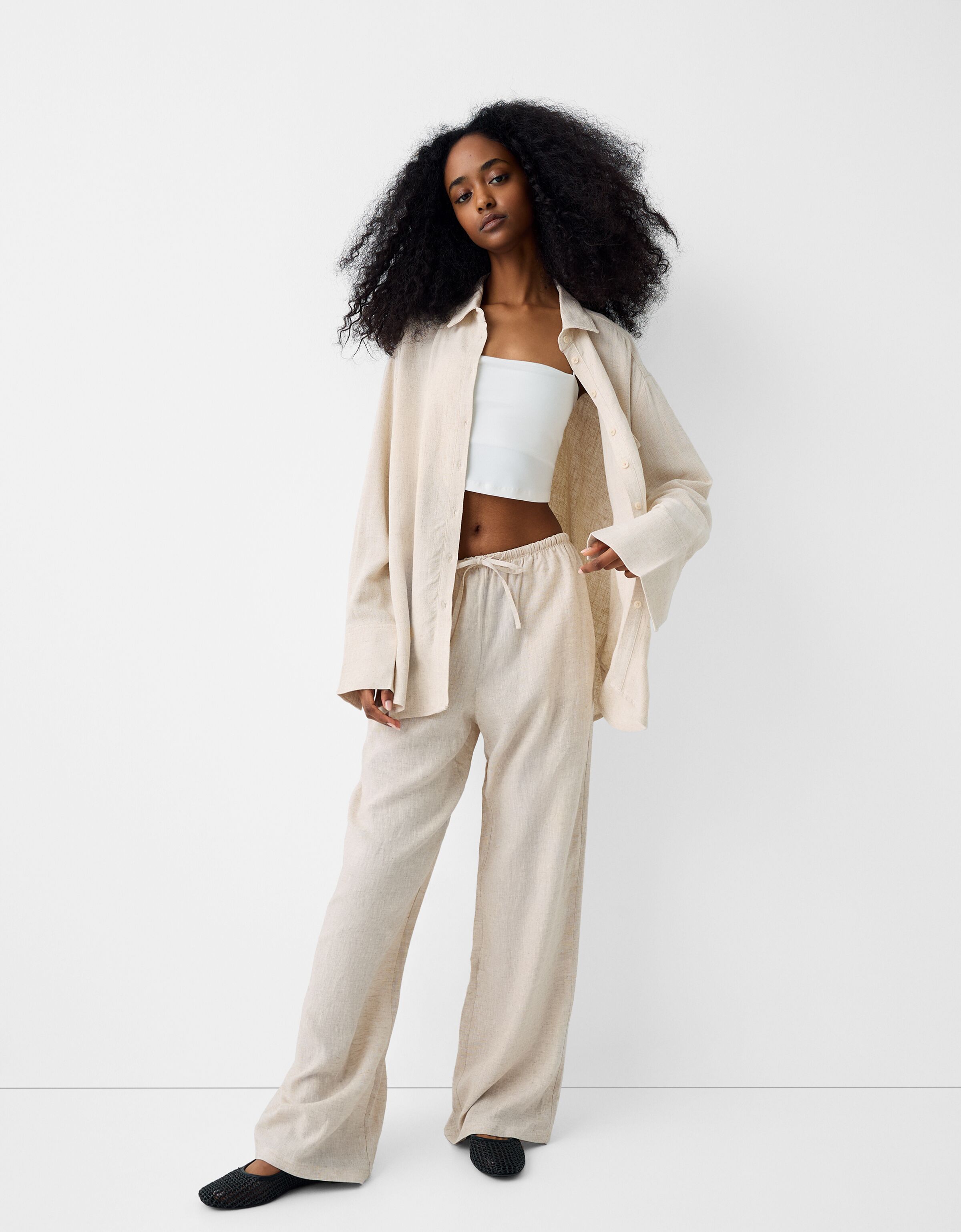 Pantalon tailleur bershka cheap