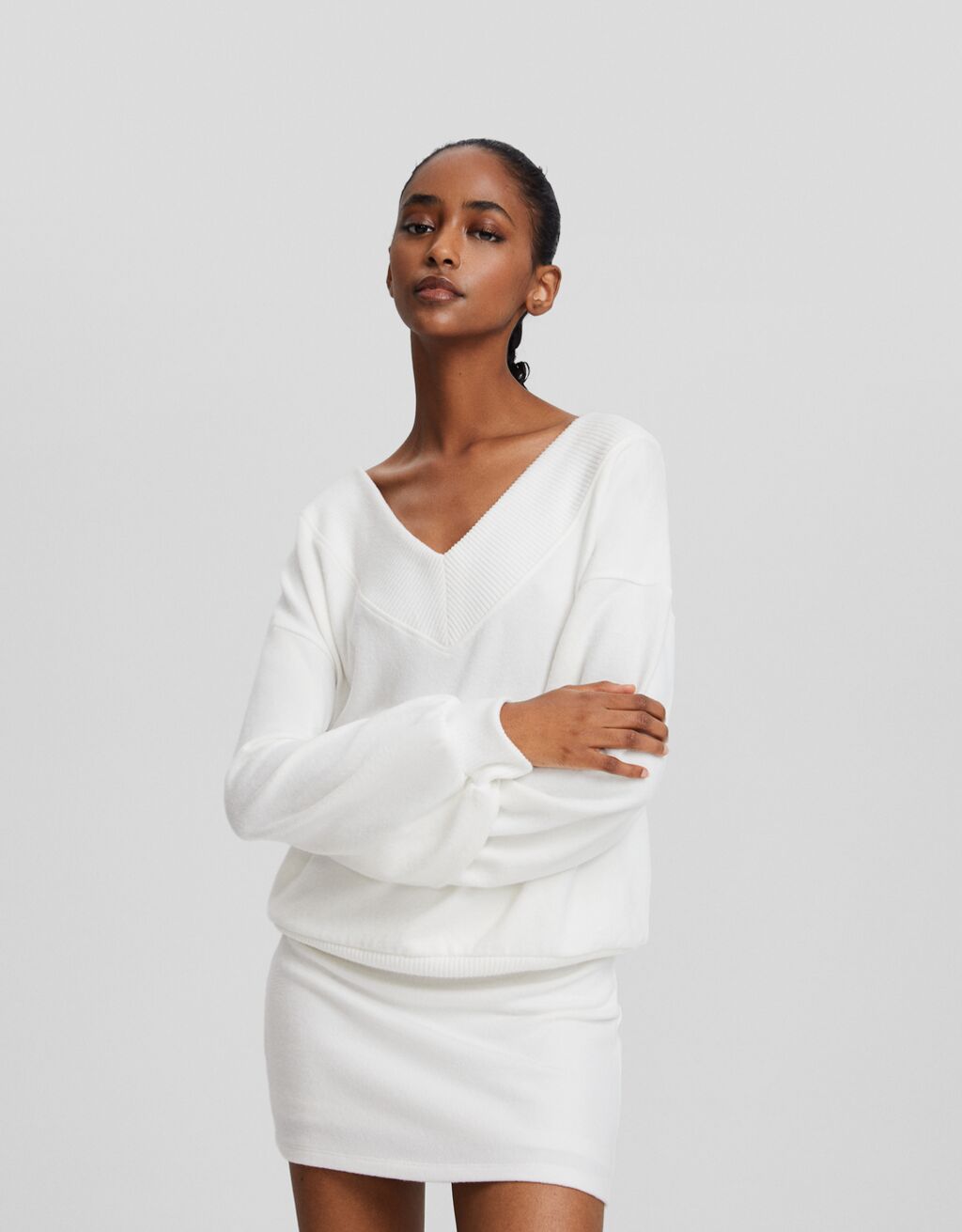 Knitted skirt sale and jumper set