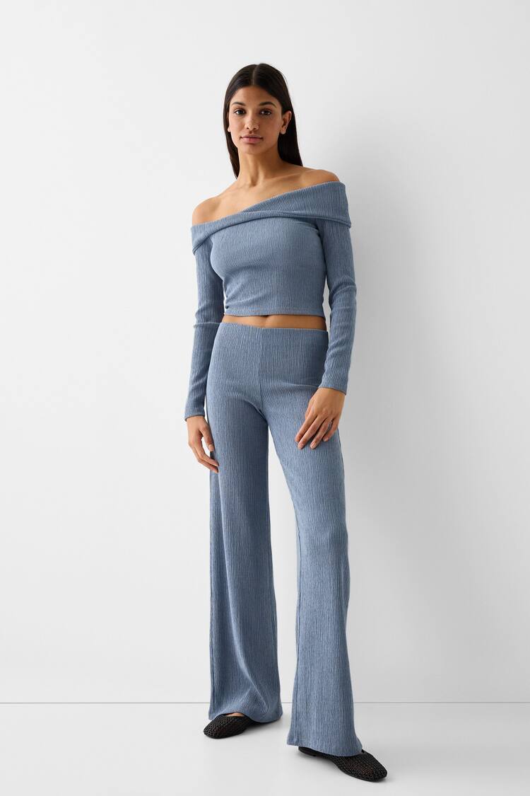 T-shirt and wide-leg trousers set