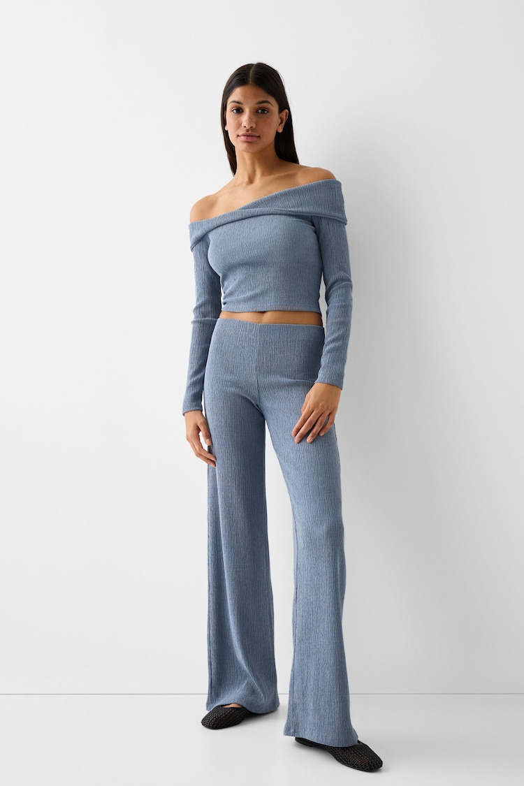 T-shirt and wide-leg trousers set