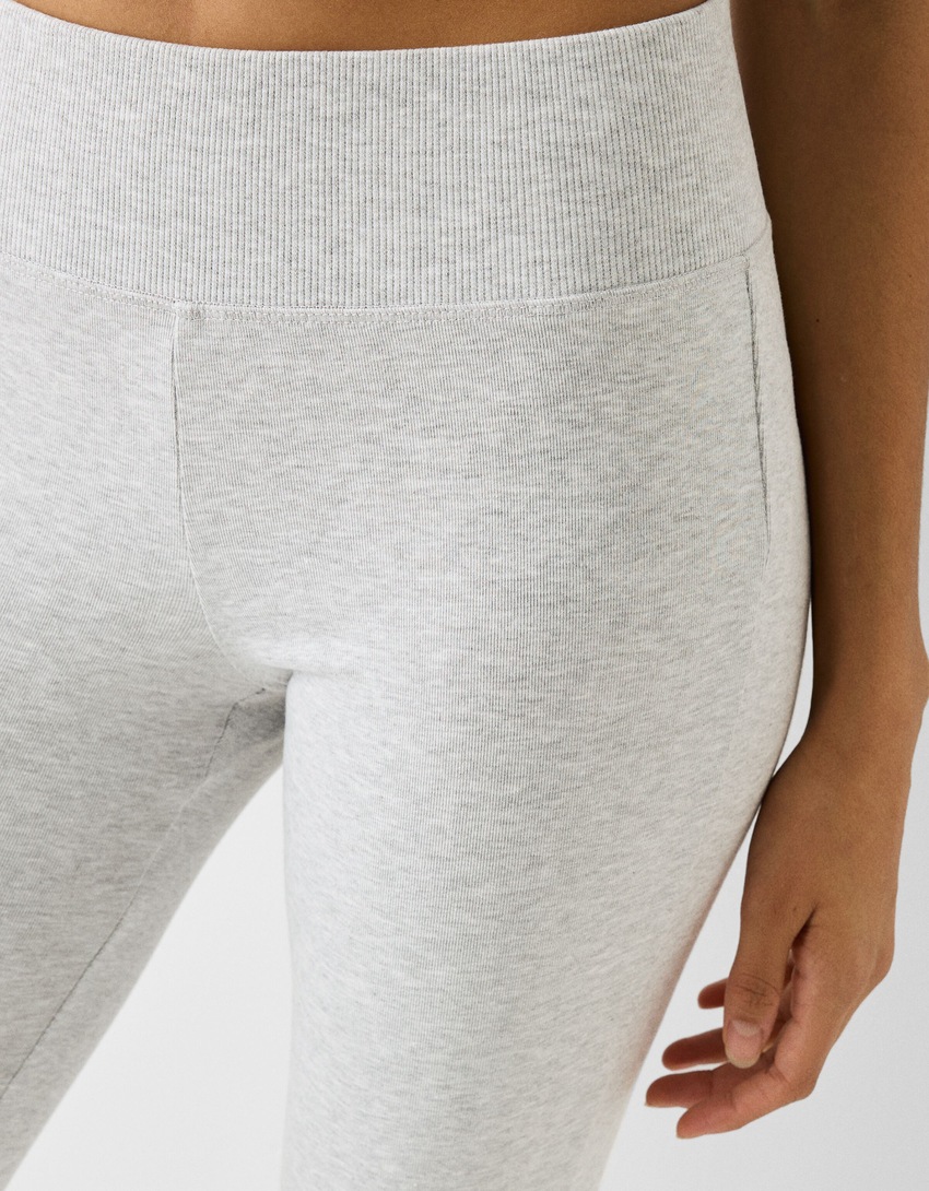 Ensemble top et pantalon flare-Gris-11