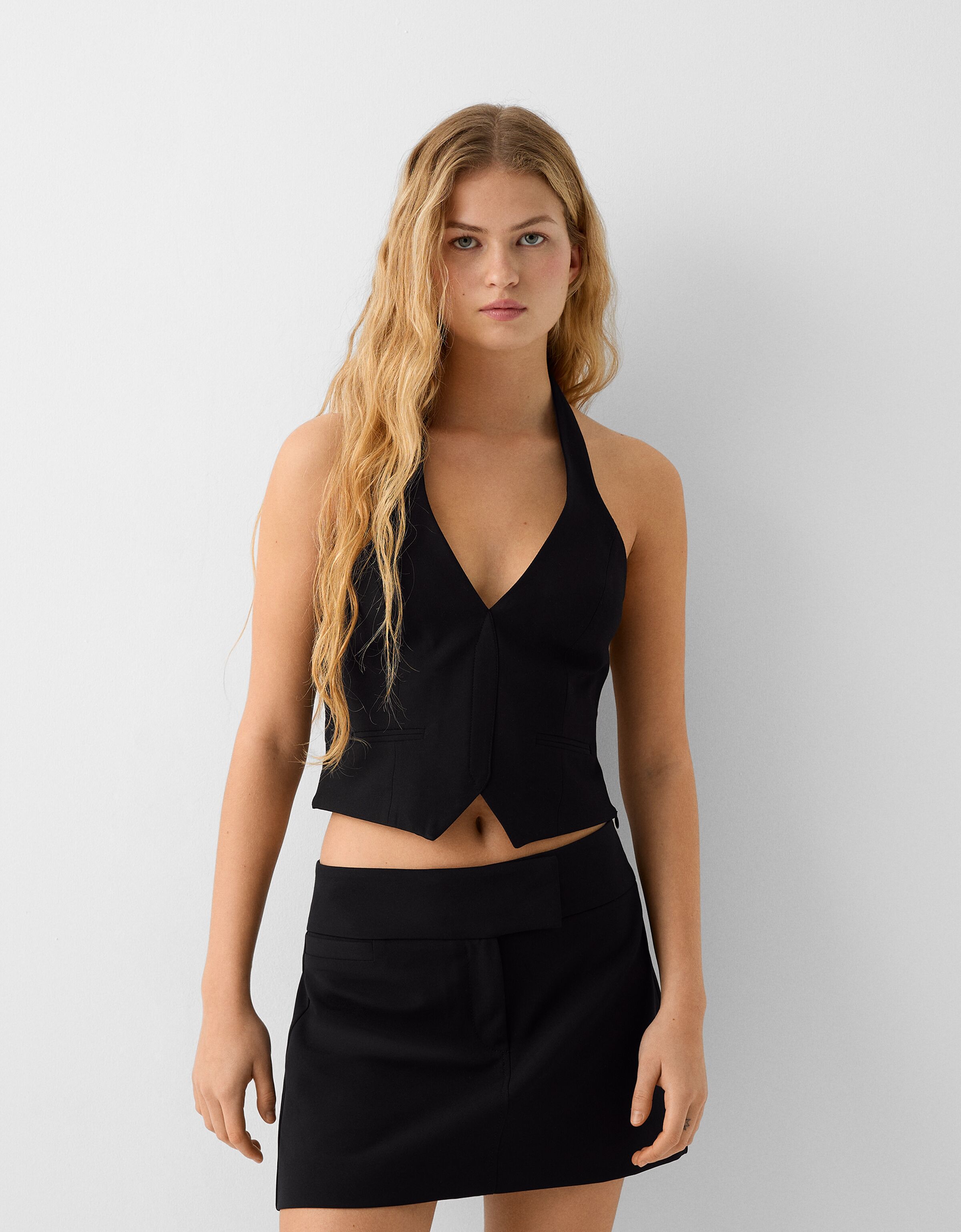 Tailored fit set met gilet en rok Blazers en kostuums Dames