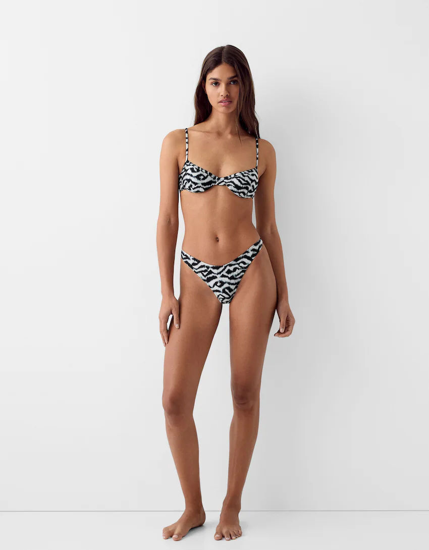 Animal print bikini top and bottoms set - Accessories - Women