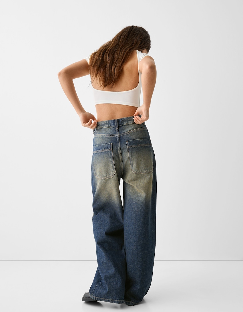 Superbaggy jeans-Blauw-2