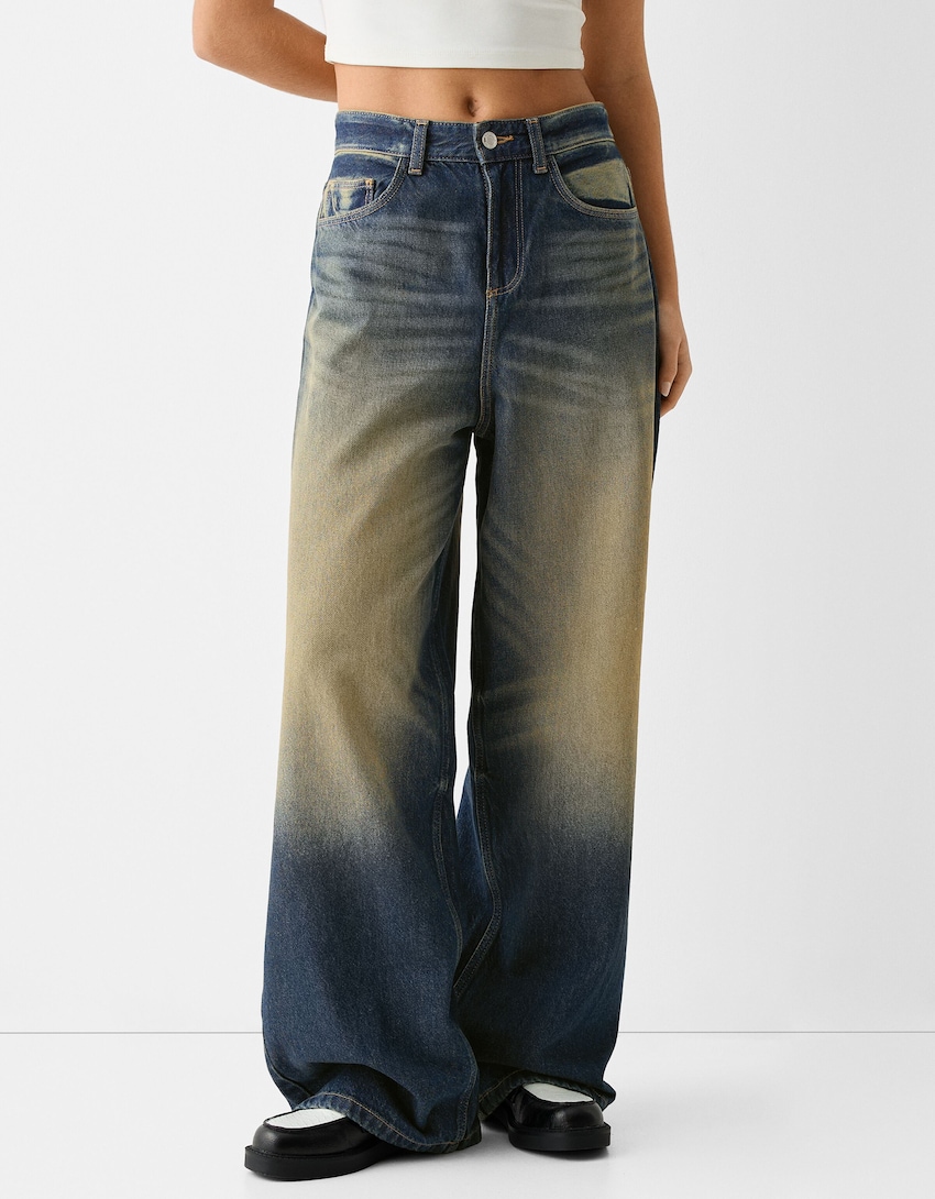 Superbaggy jeans-Blauw-1