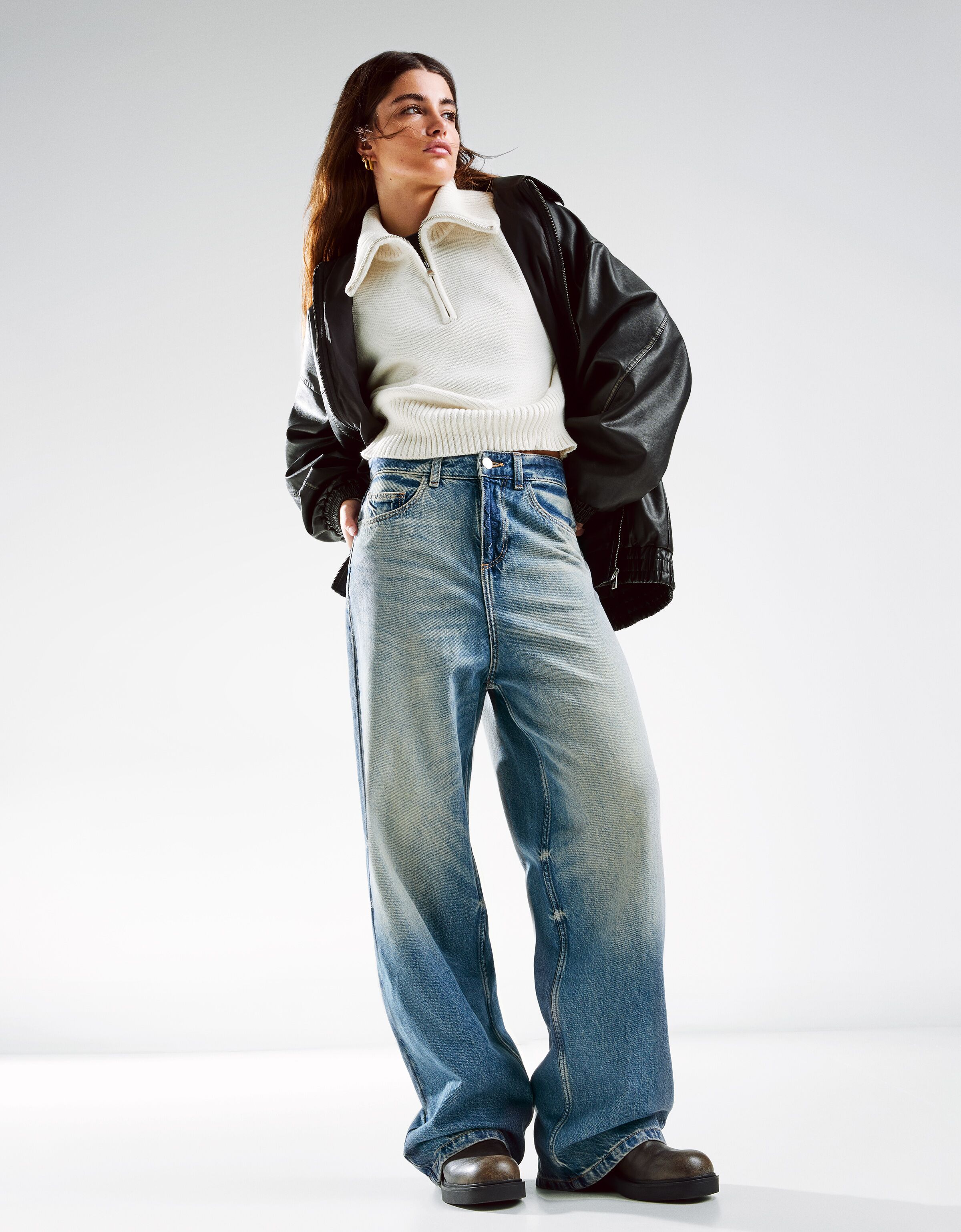 Jean boyfriend bershka clearance
