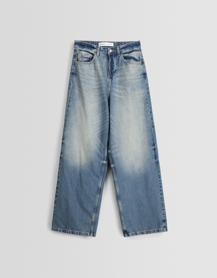 Superbaggy jeans-Gewassen blauw-4