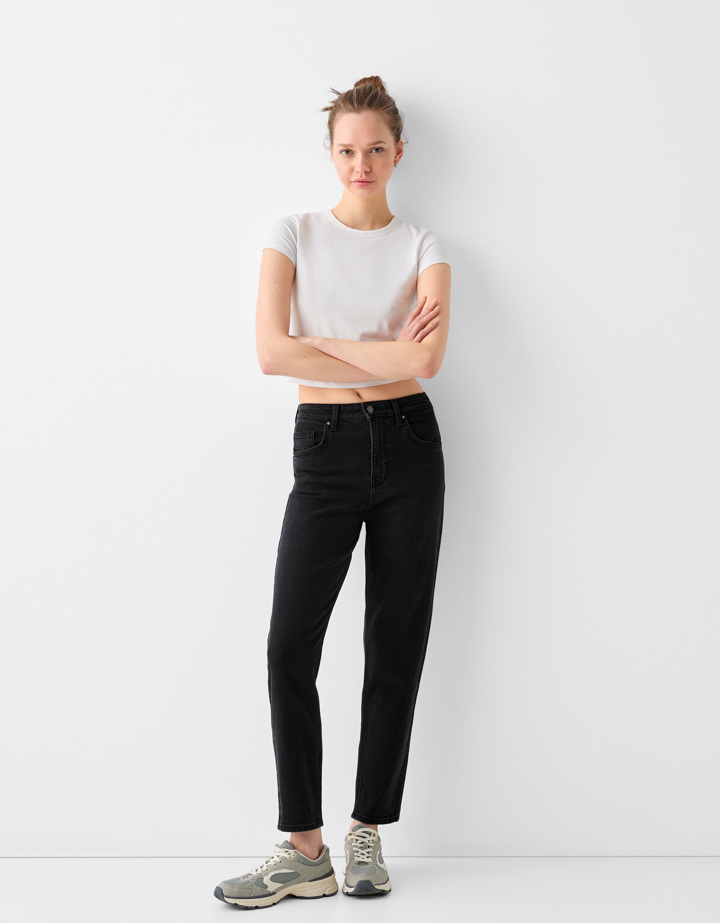 Bershka jeans mom fit on sale