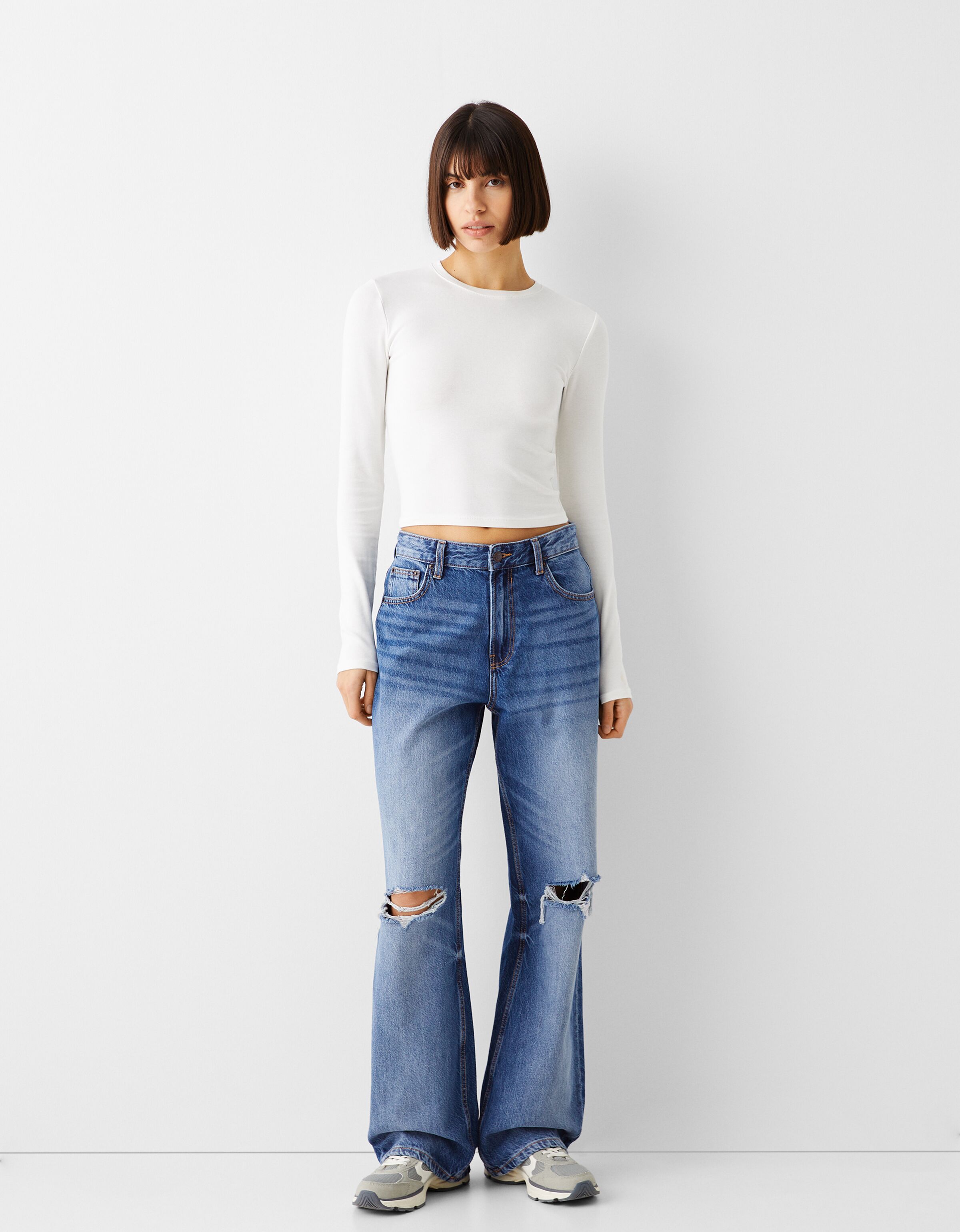 Bershka discount jean dechire