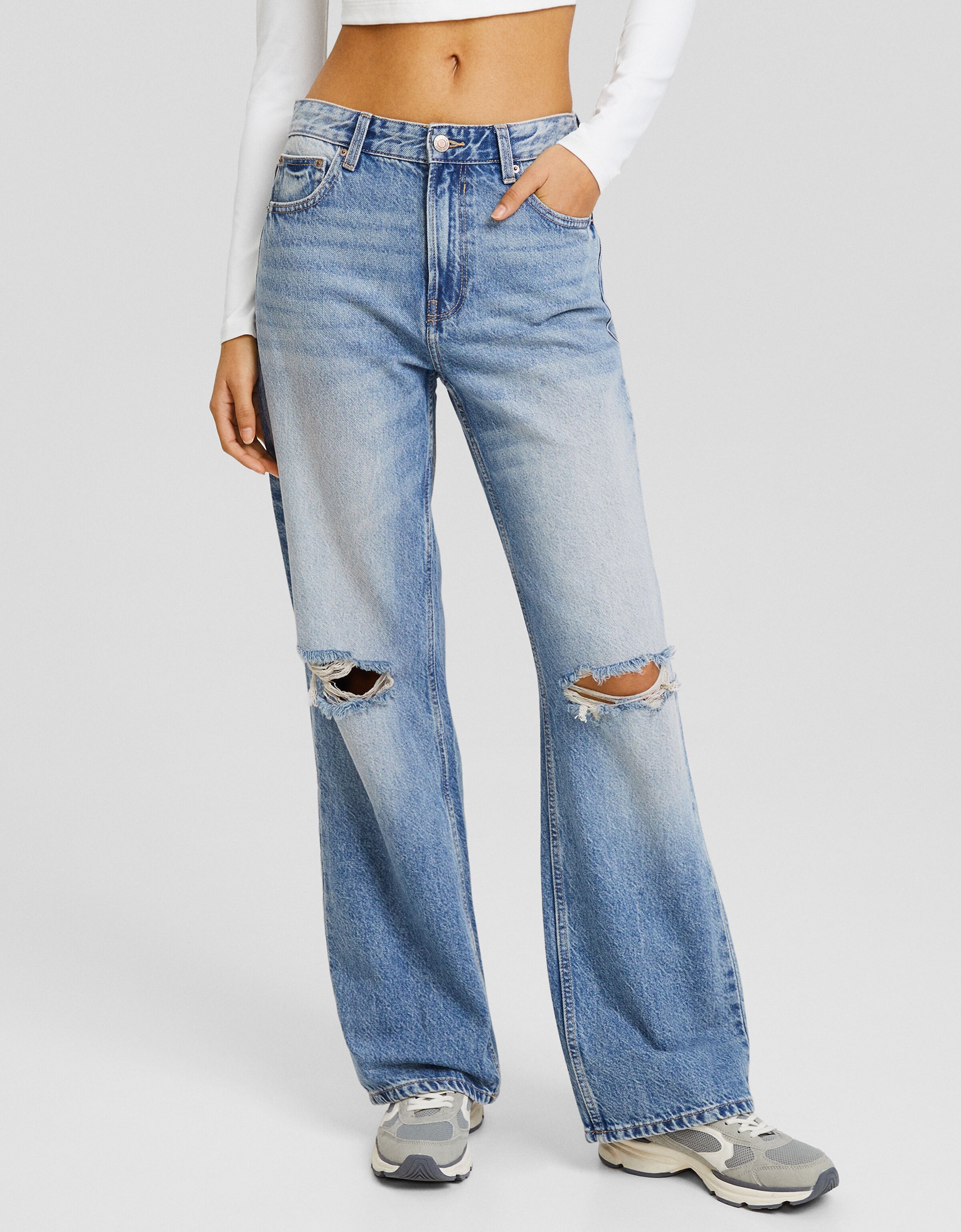 Bershka jean dechire hot sale