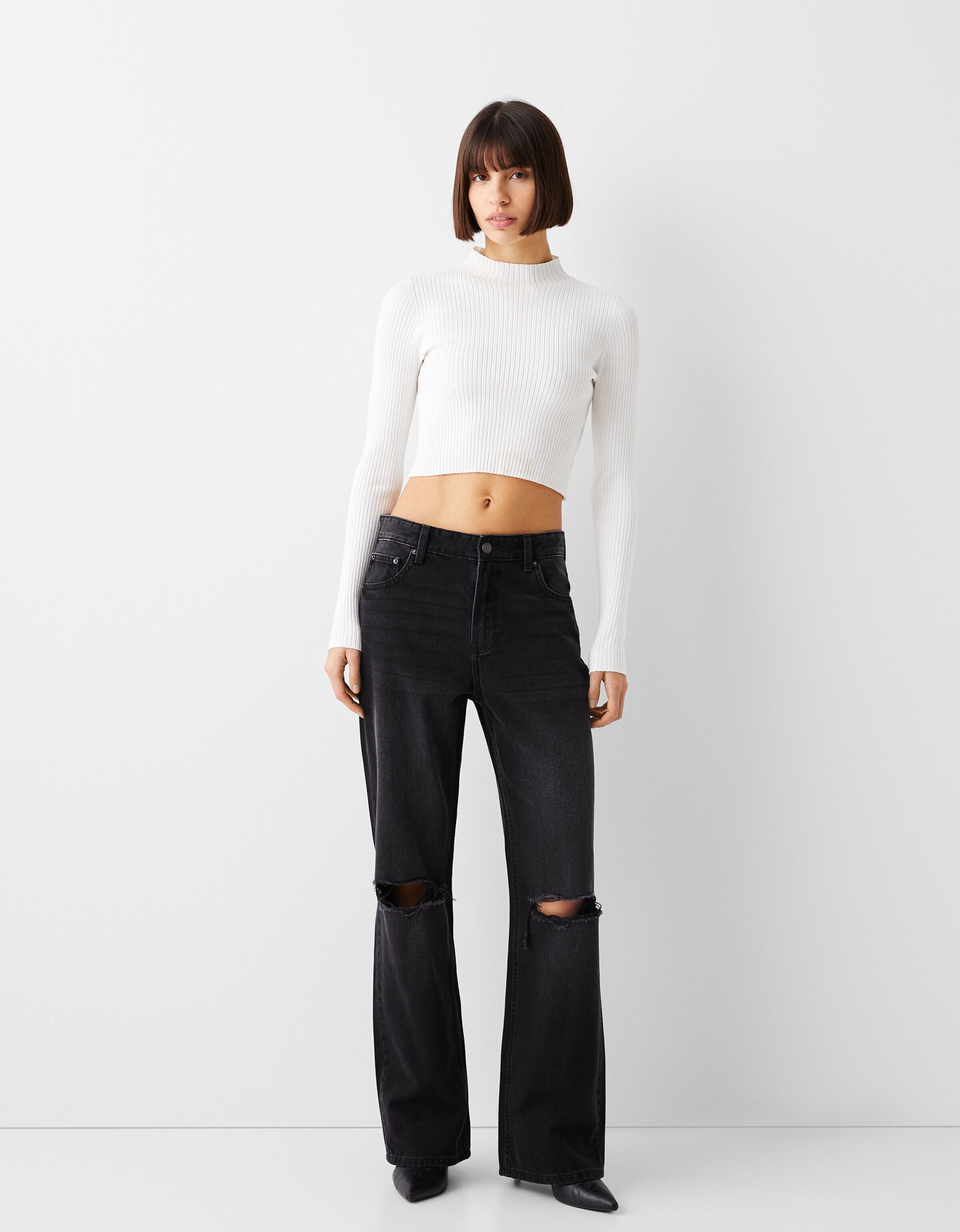 Jeans wide leg store bershka