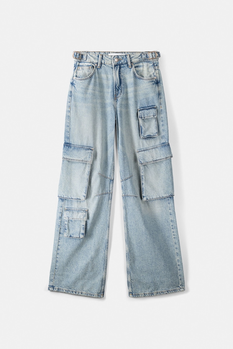 Multi-pocket cargo jeans