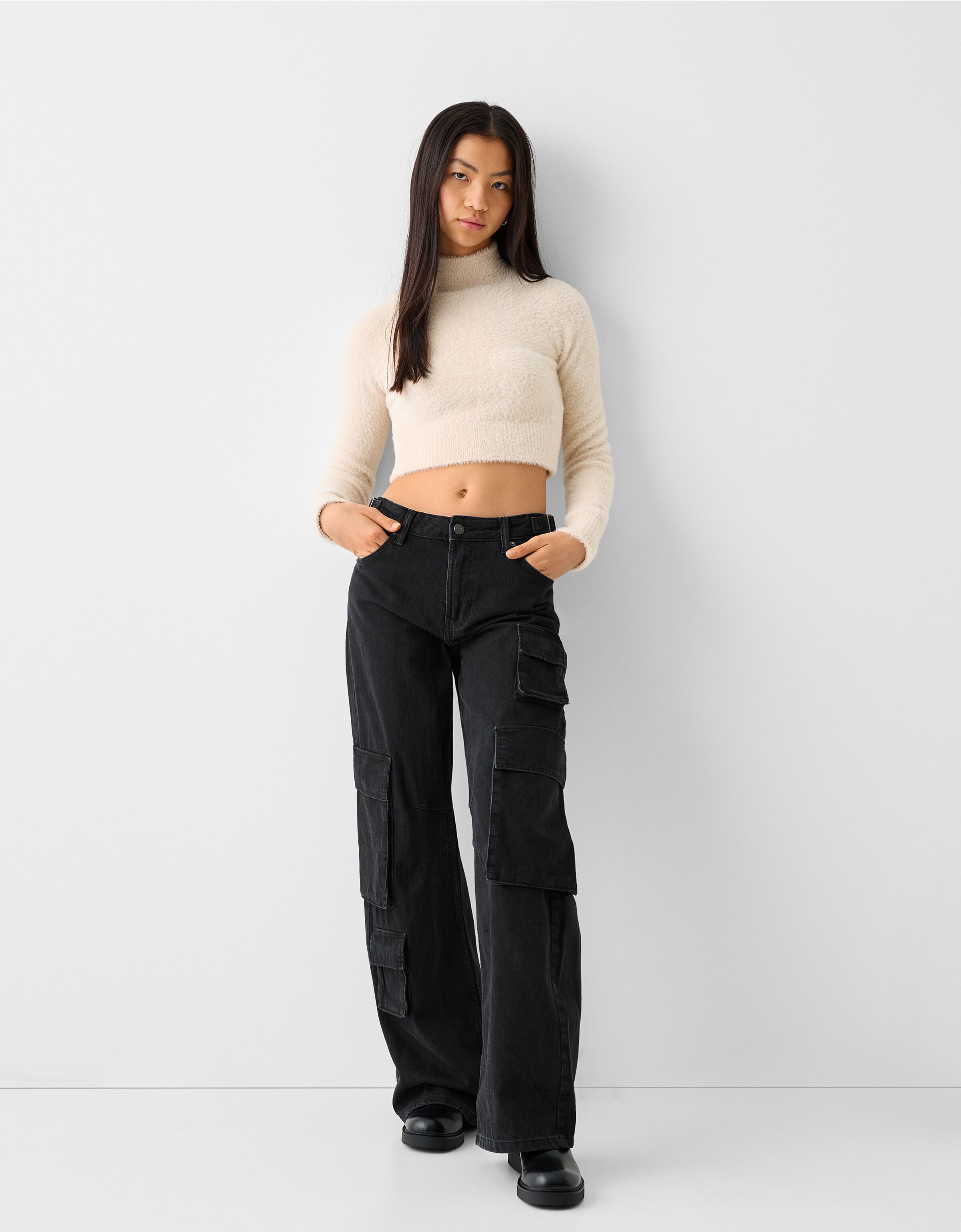 Multi pocket cargo jeans Jeans BSK Teen Bershka