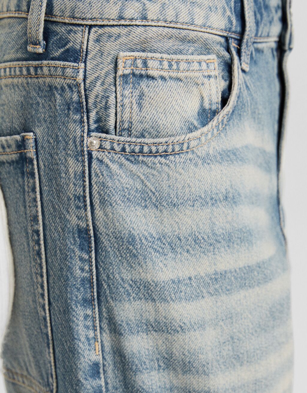 Cargo baggy jeans with straps Women Bershka