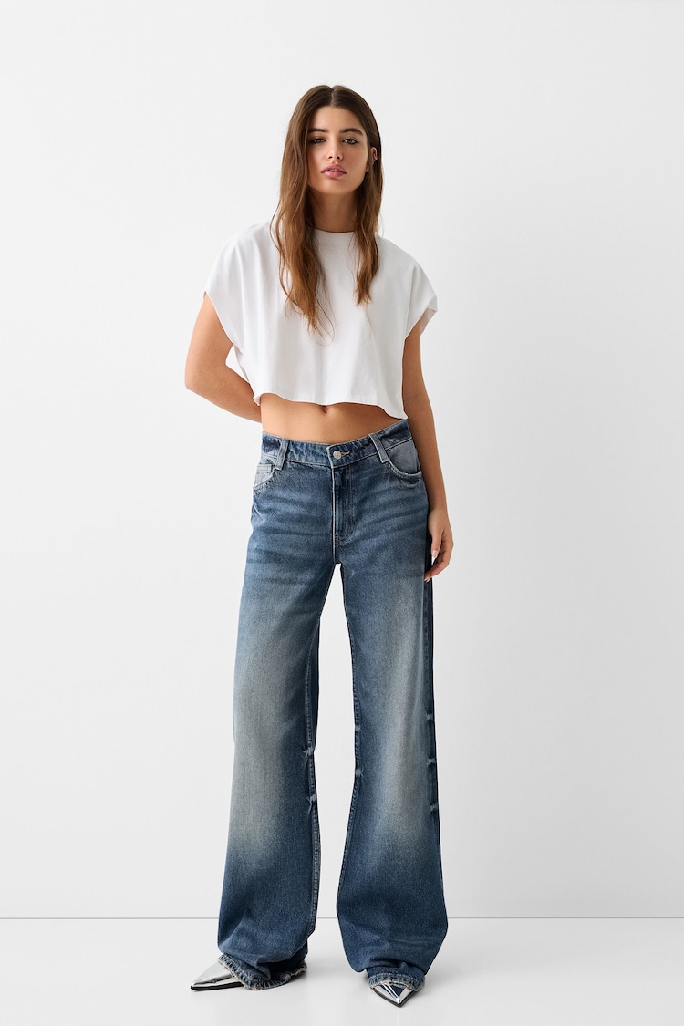 Jeans baggy flare