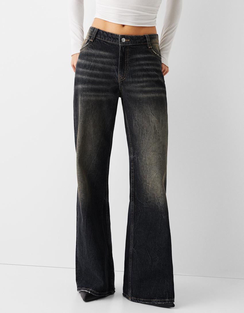 Flared baggy jeans Women Bershka