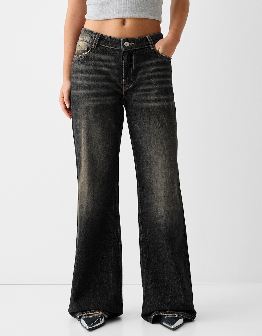 Flared baggy jeans - Women | Bershka