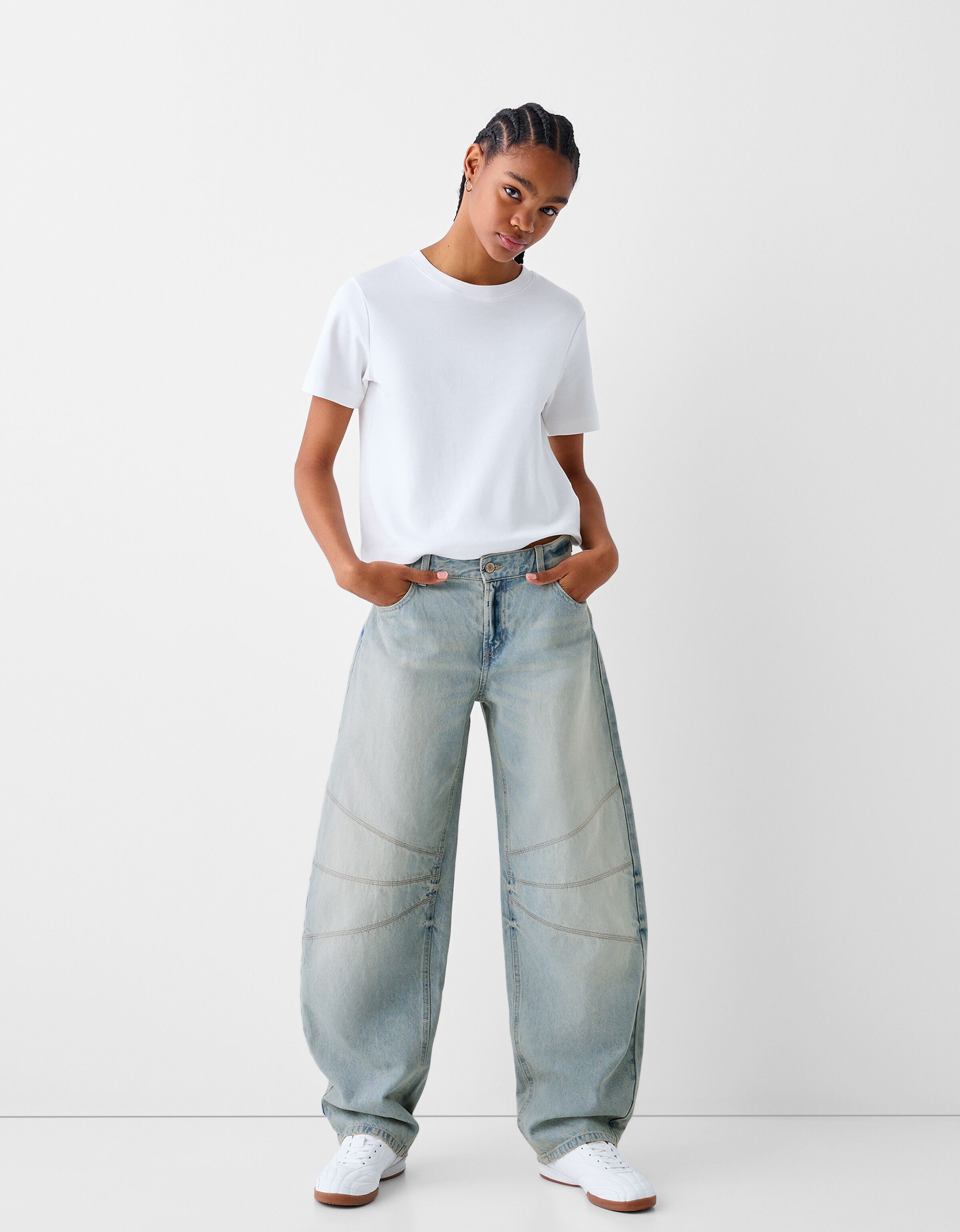 Bershka balloon jeans top