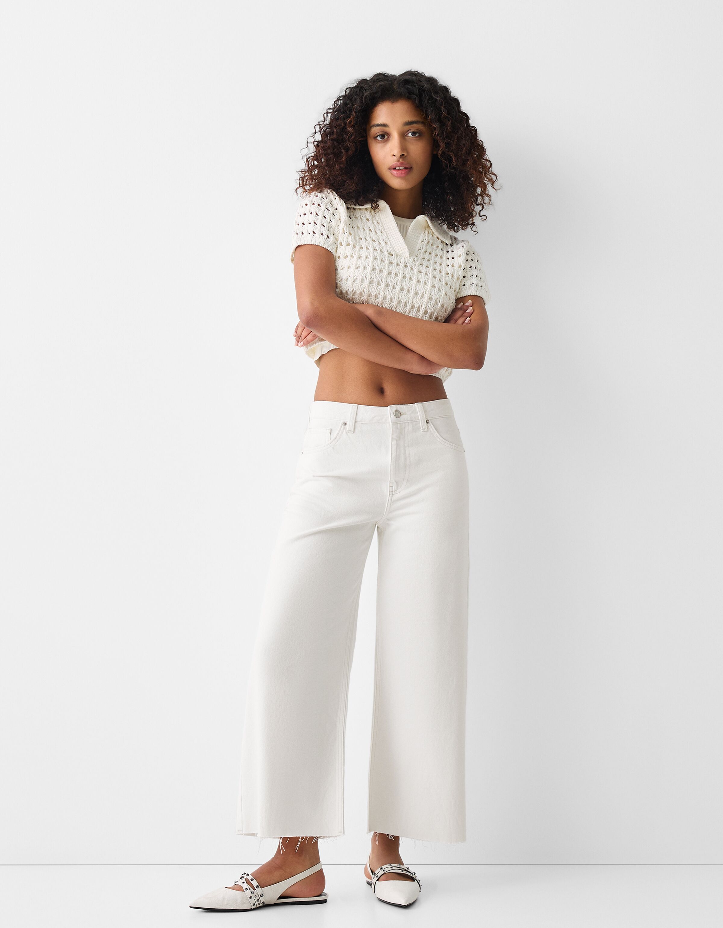 Bershka slim cropped shop fit