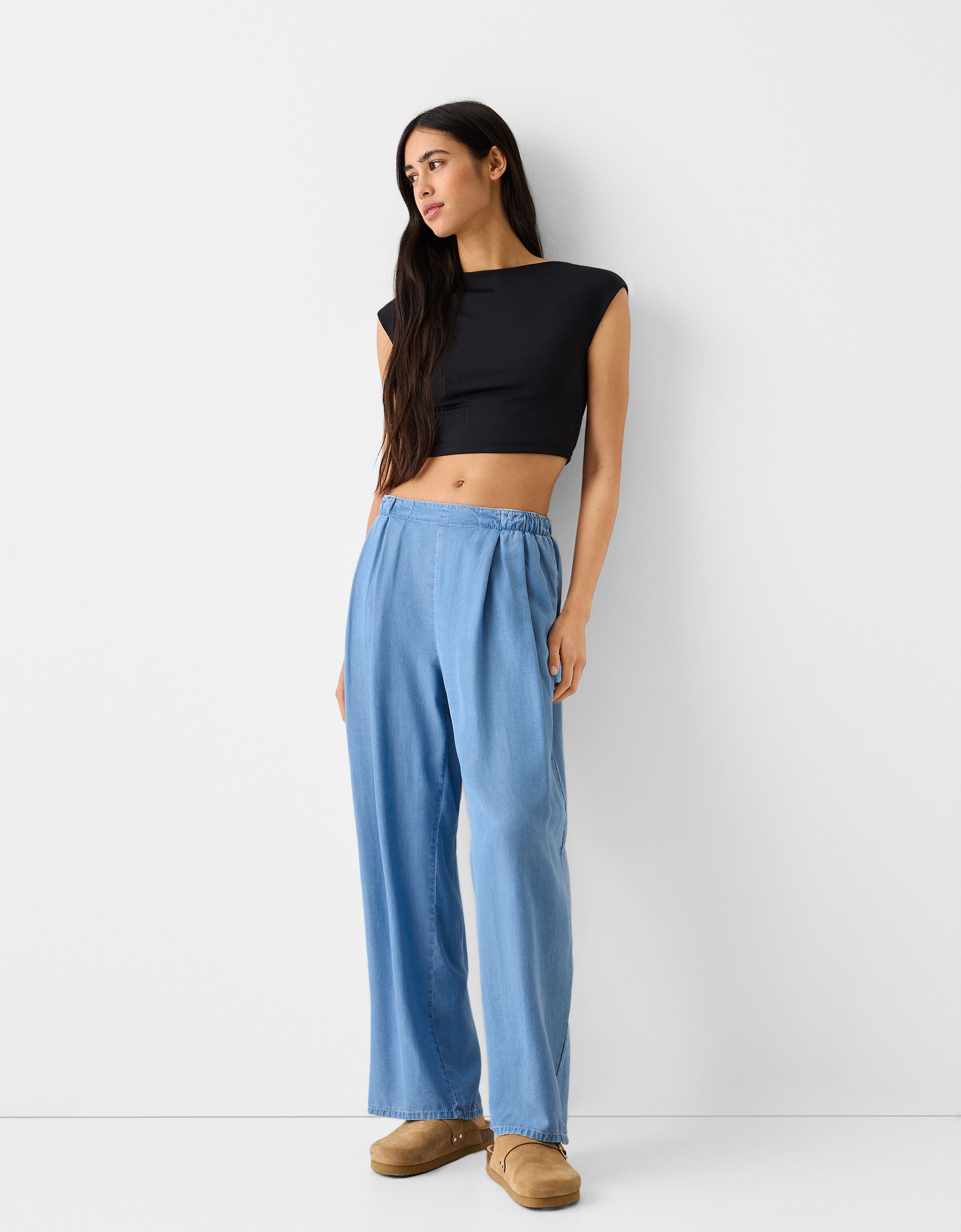 Culotte cheap jeans bershka