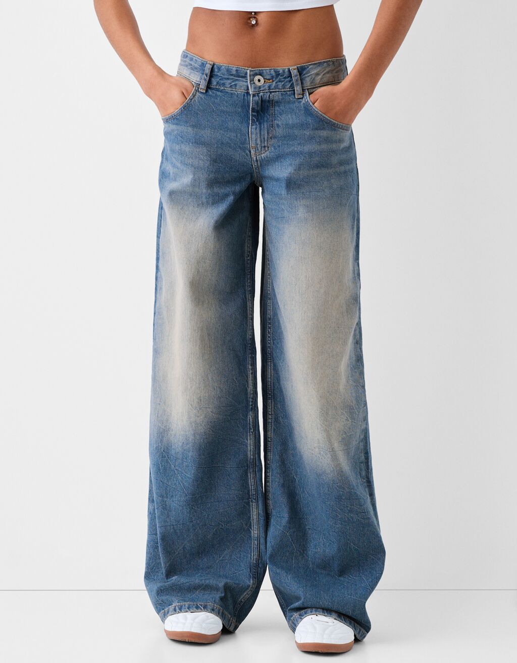 Low waist baggy jeans - Jeans - BSK Teen