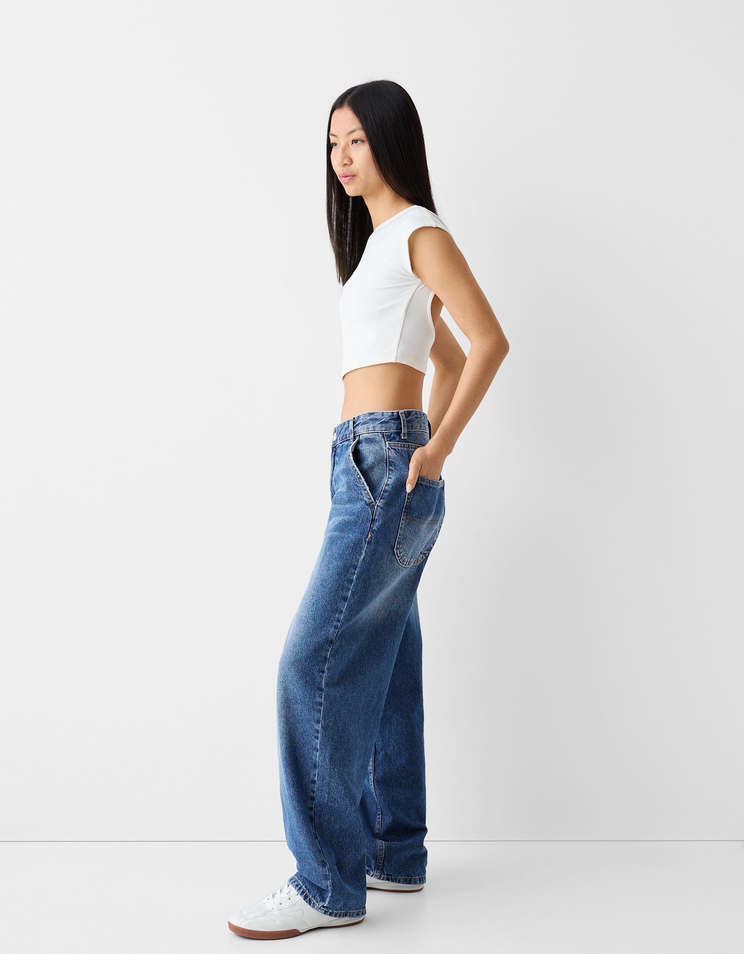 Bershka slim outlet cropped fit