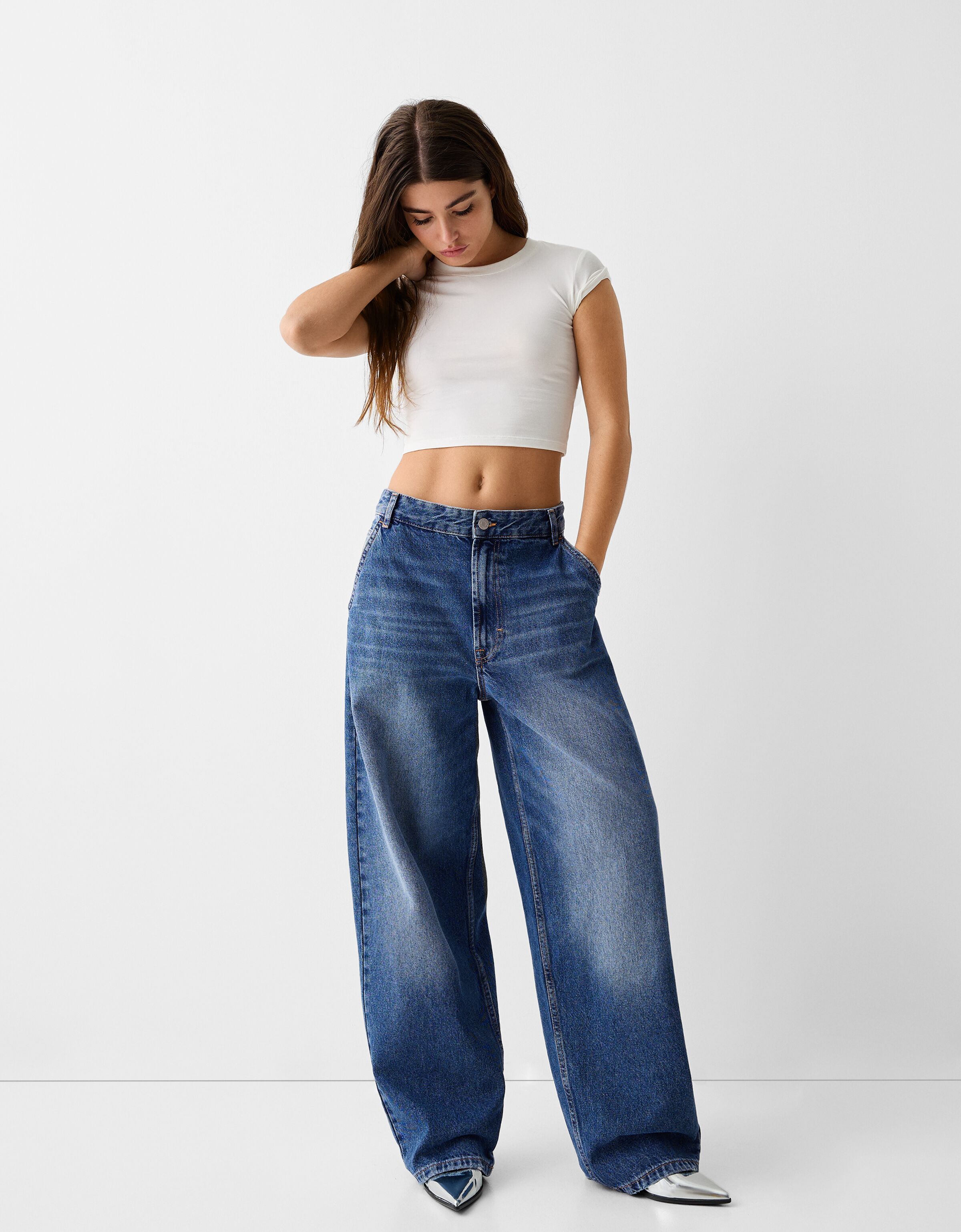 High rise cheap skater jeans