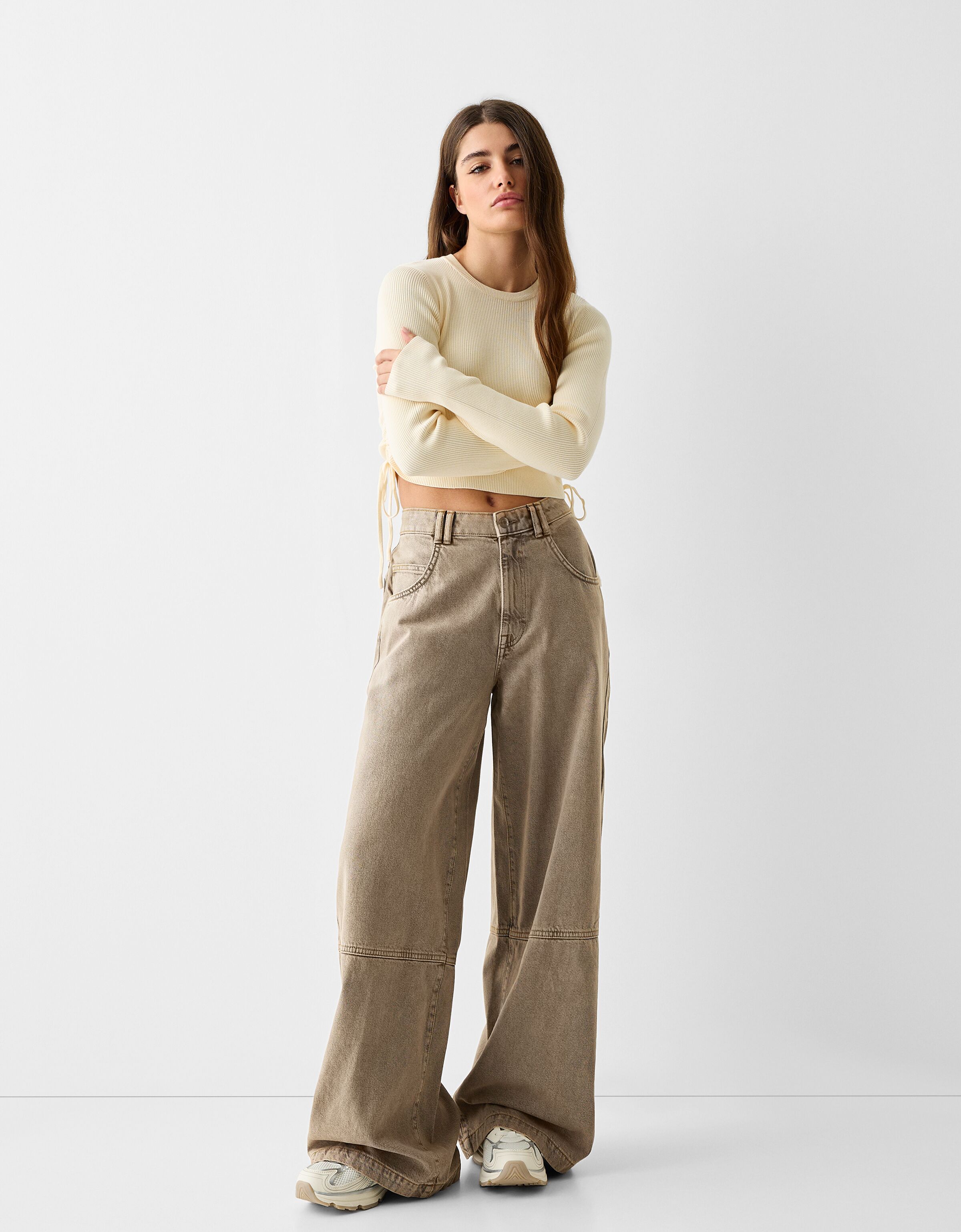 Casual Wide Leg Pants Woman Jeans High Waist Loose Straight Denim Pant  Oversize Long Trousers Women Wide Leg Jeans - China Jeans and Baggy Jeans  price | Made-in-China.com