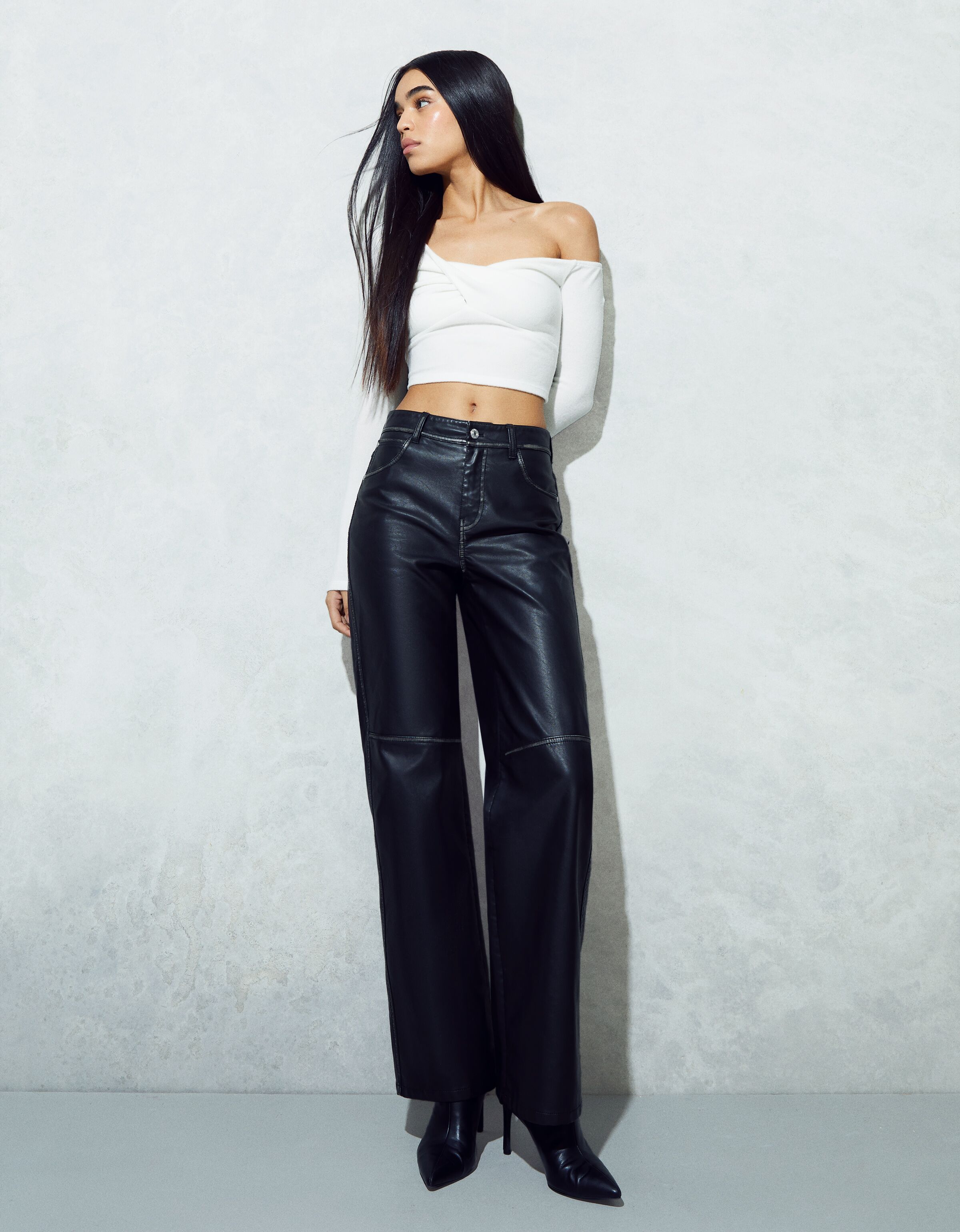 Bershka pantalon online noir