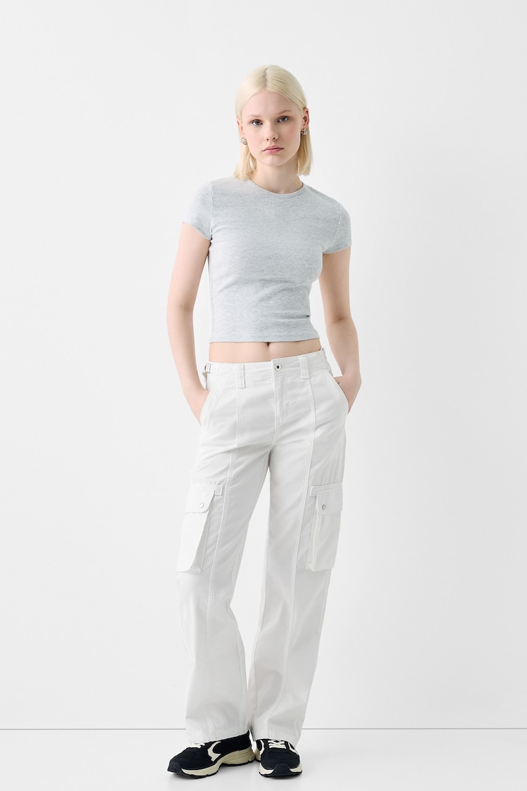 Регулируем прав панталон тип карго от памук