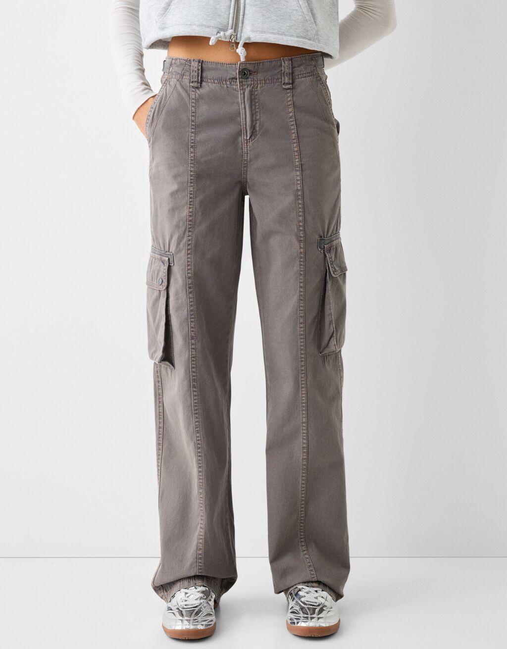 Bershka cargo best sale jeans