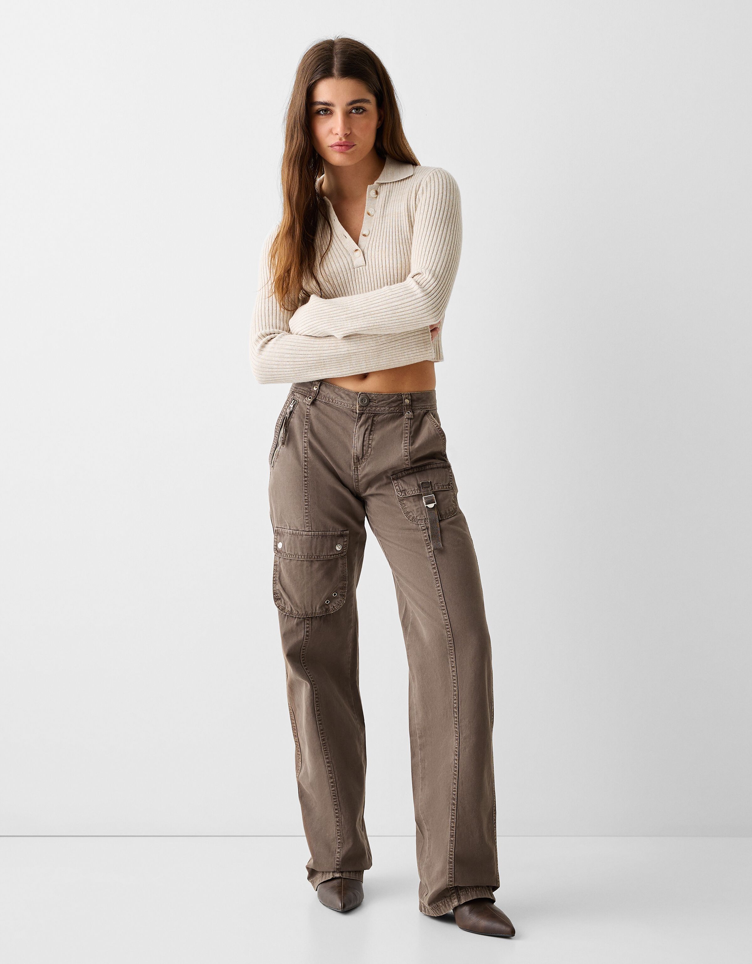 Buy Krystle® Men's Twill Cuff Jogger/Zipper Light Khakhi Slim fit Cargo Pant  (30) at Amazon.in