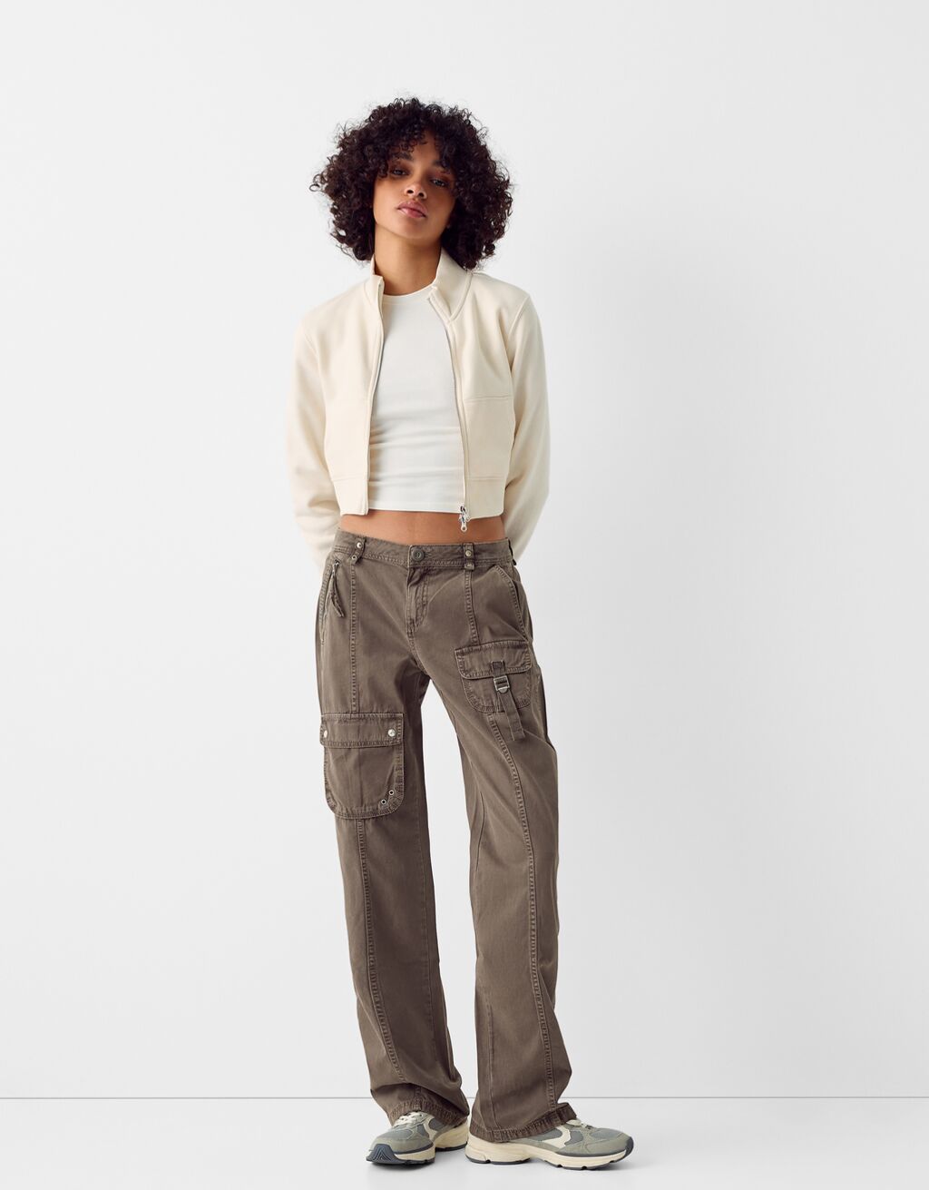 Women's low 2025 rise khaki pants