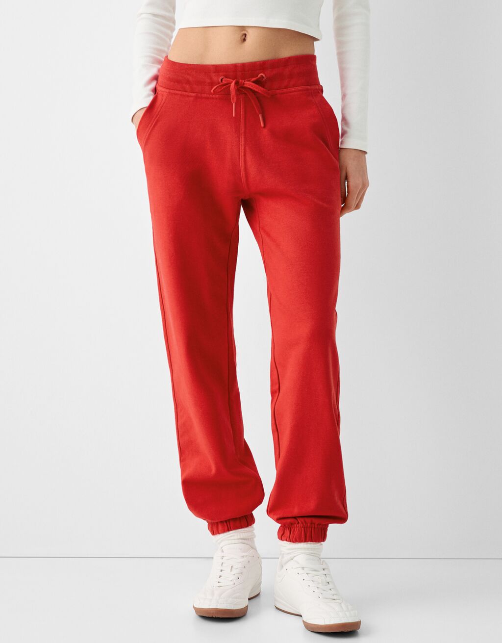 بنطلون رياضي بلش-أحمر-1