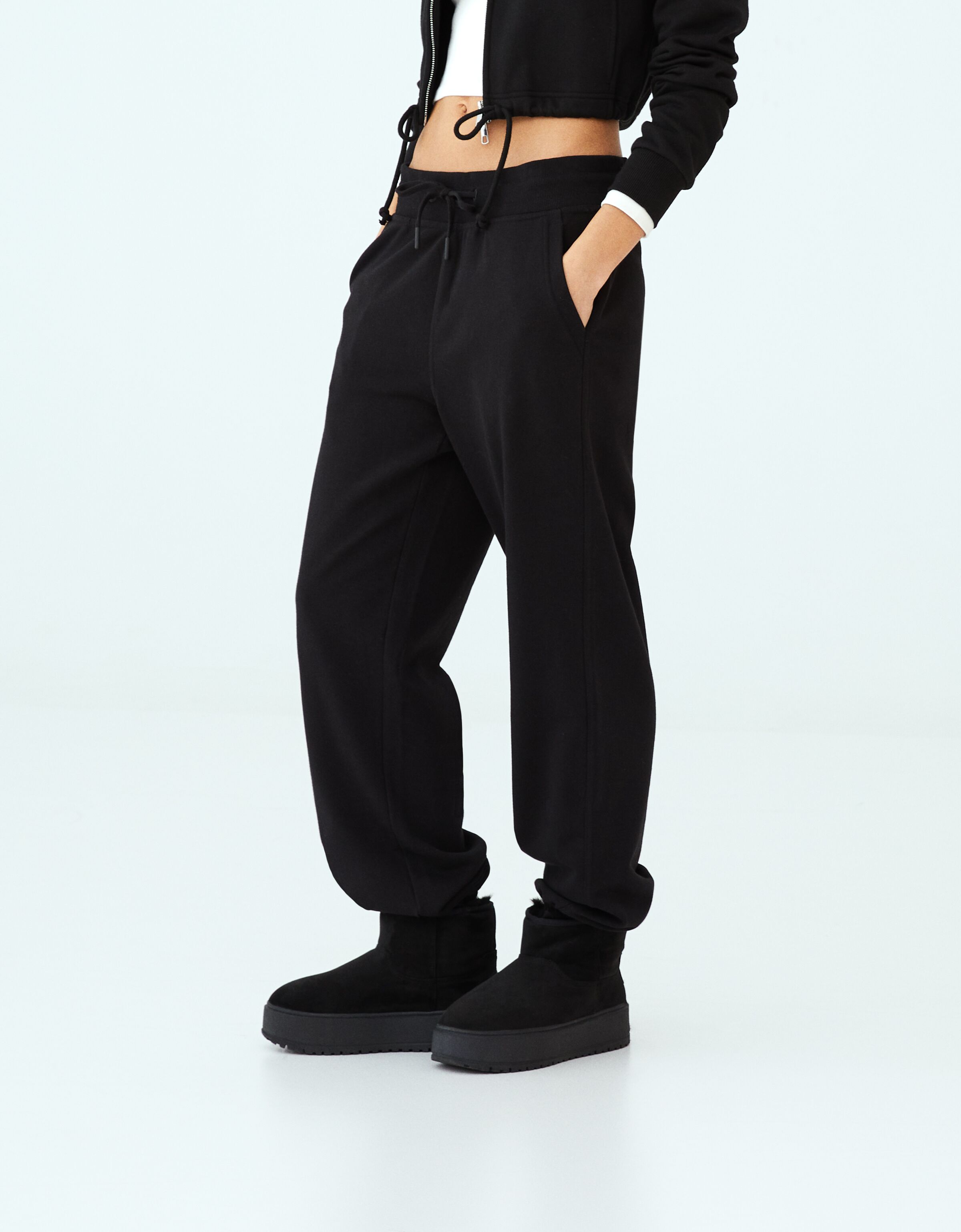 Bershka best sale waffle joggers