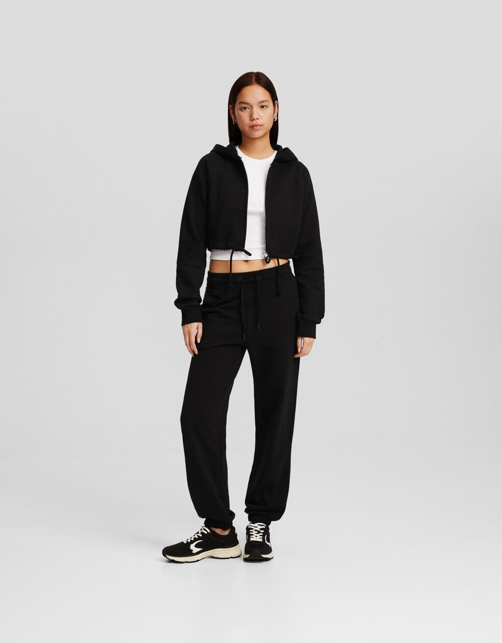 بنطلون رياضي بلش-أسود-0